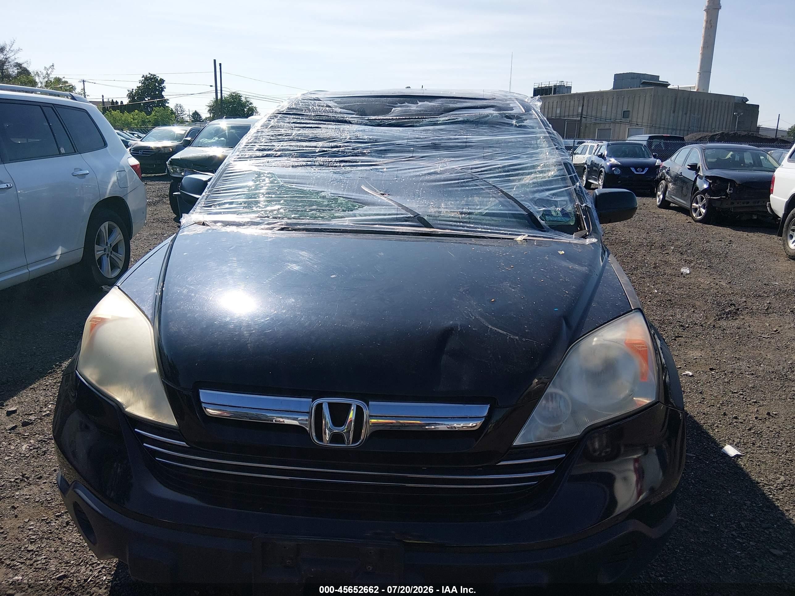 2007 Honda Cr-v Ex Black vin: 5J6RE48587L016630