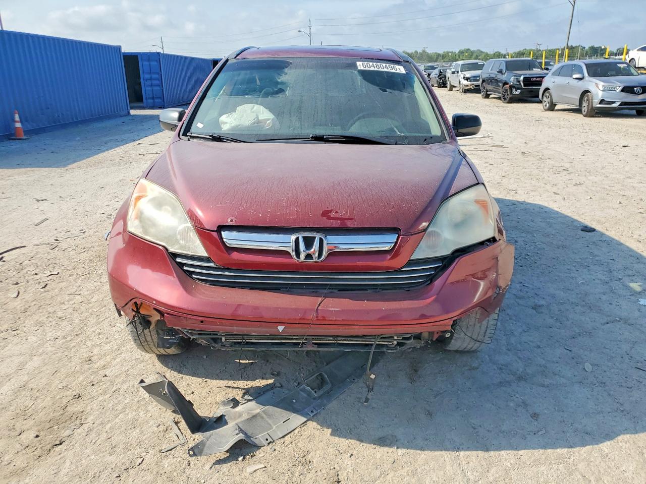 2007 Honda Cr-v Ex Burgundy vin: 5J6RE48587L816750