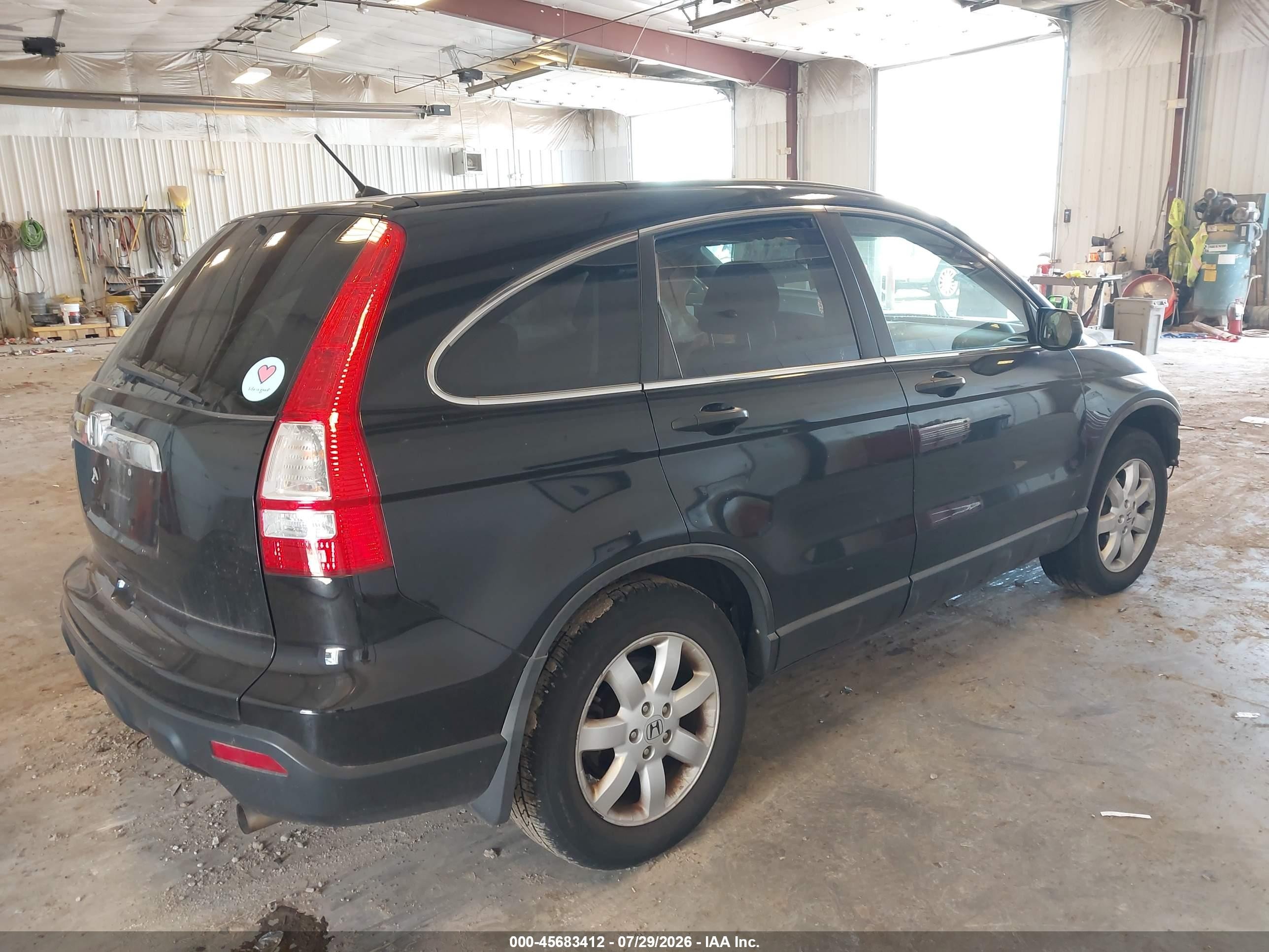 2009 Honda Cr-v Ex Black vin: 5J6RE48589L014847