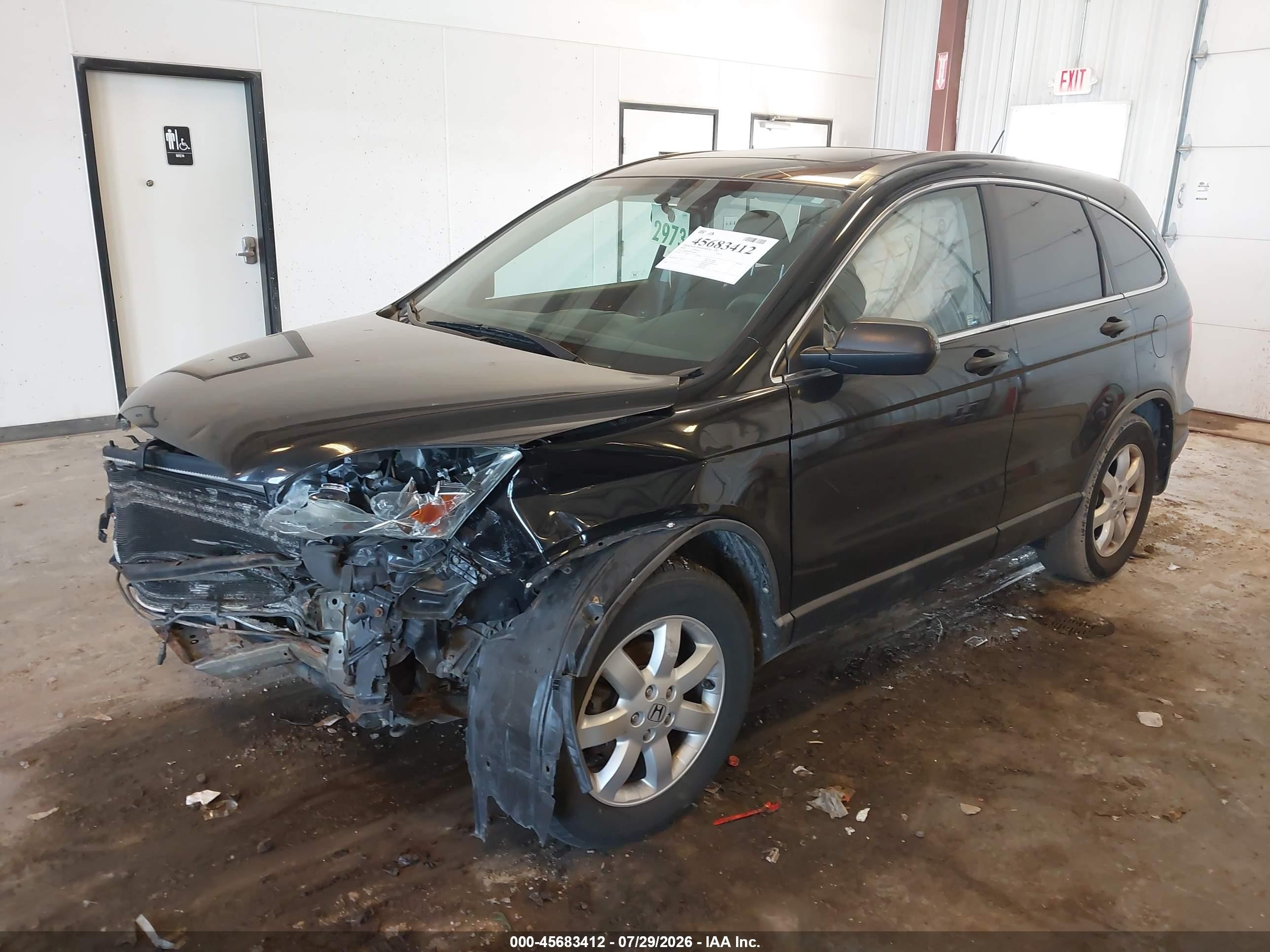2009 Honda Cr-v Ex Black vin: 5J6RE48589L014847
