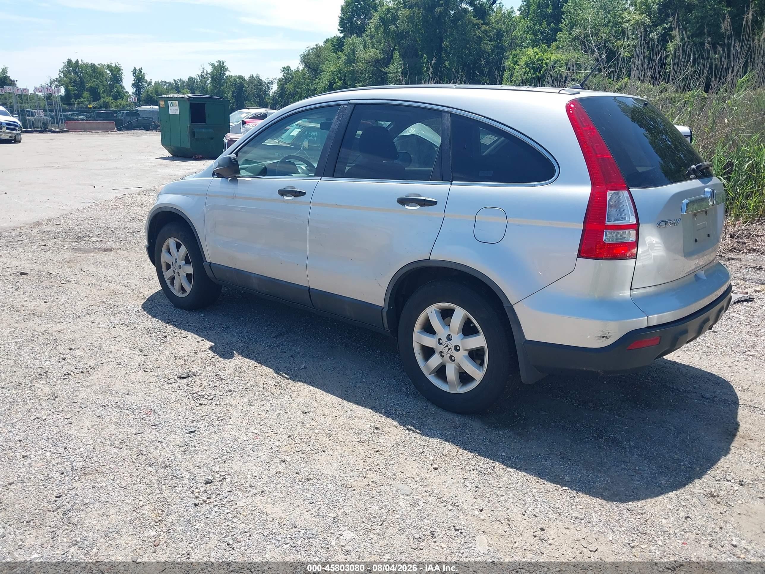 2009 Honda Cr-v Ex Silver vin: 5J6RE48589L020440