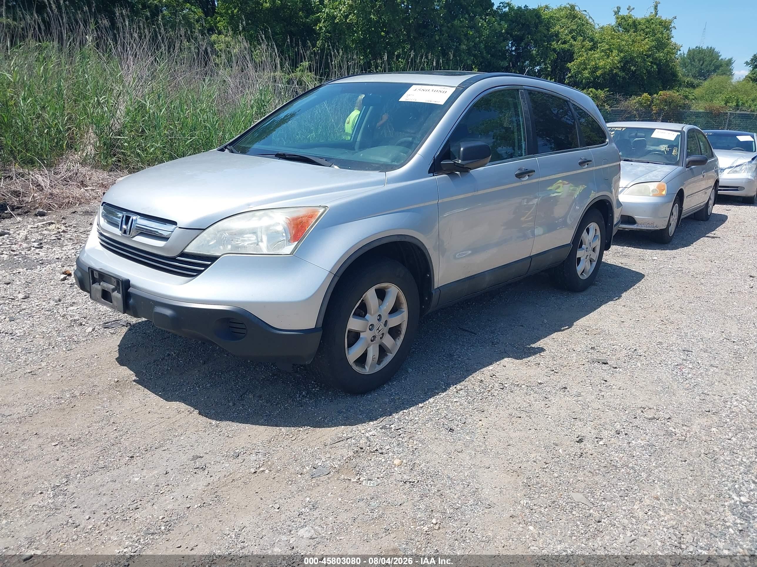 2009 Honda Cr-v Ex Silver vin: 5J6RE48589L020440