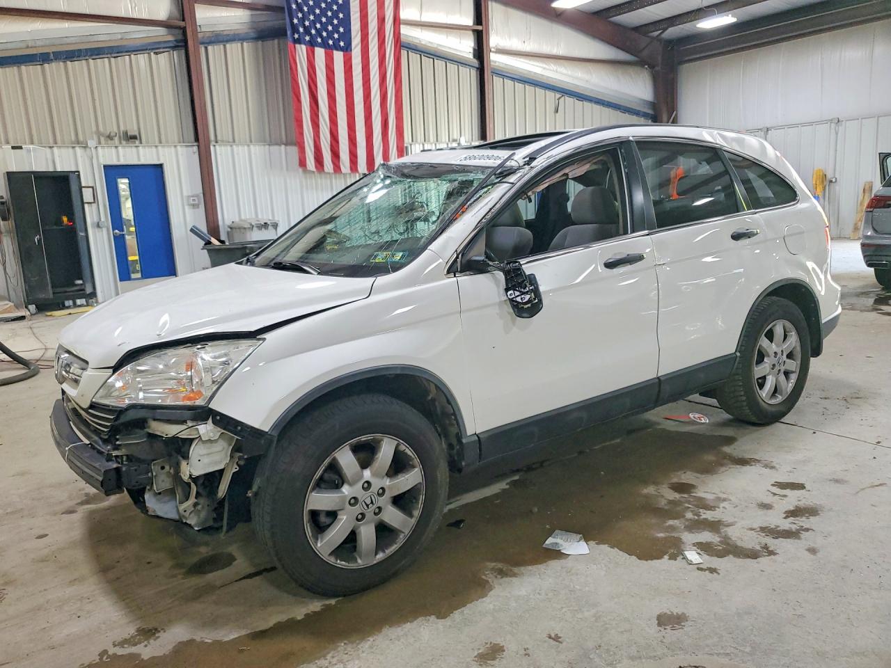 2009 Honda Cr-v Ex White vin: 5J6RE48589L028084