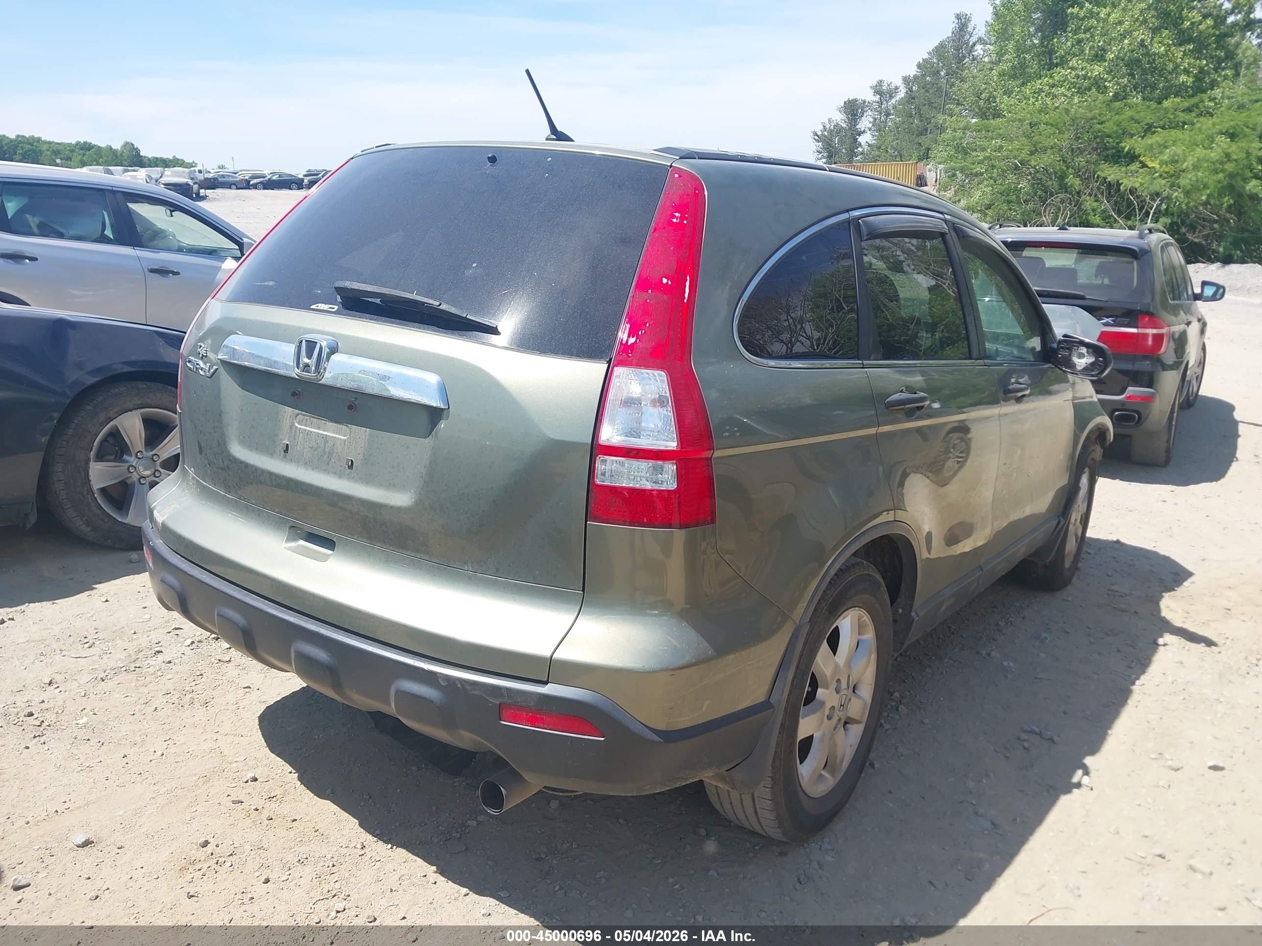 2008 Honda Cr-v Ex Зеленый vin: 5J6RE48598L021465