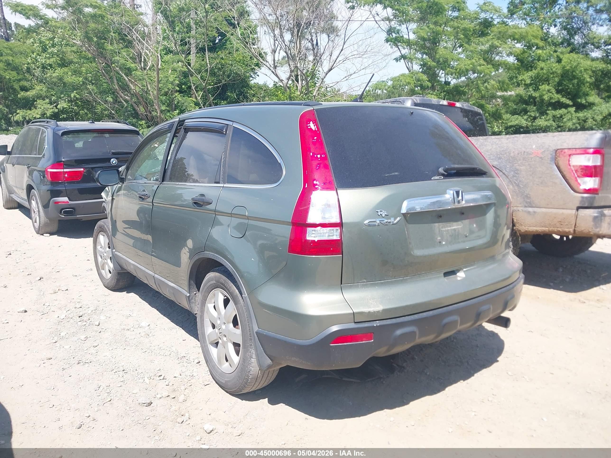 2008 Honda Cr-v Ex Зеленый vin: 5J6RE48598L021465