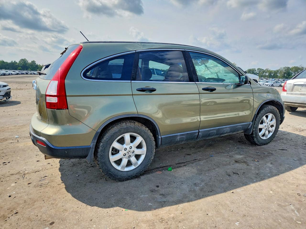 2008 Honda Cr-v Ex Зеленый vin: 5J6RE48598L036452