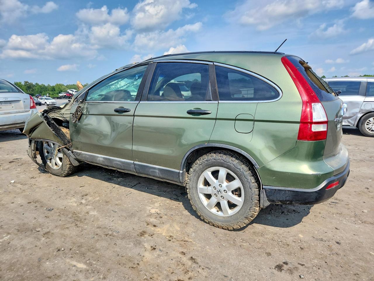 2008 Honda Cr-v Ex Зеленый vin: 5J6RE48598L036452