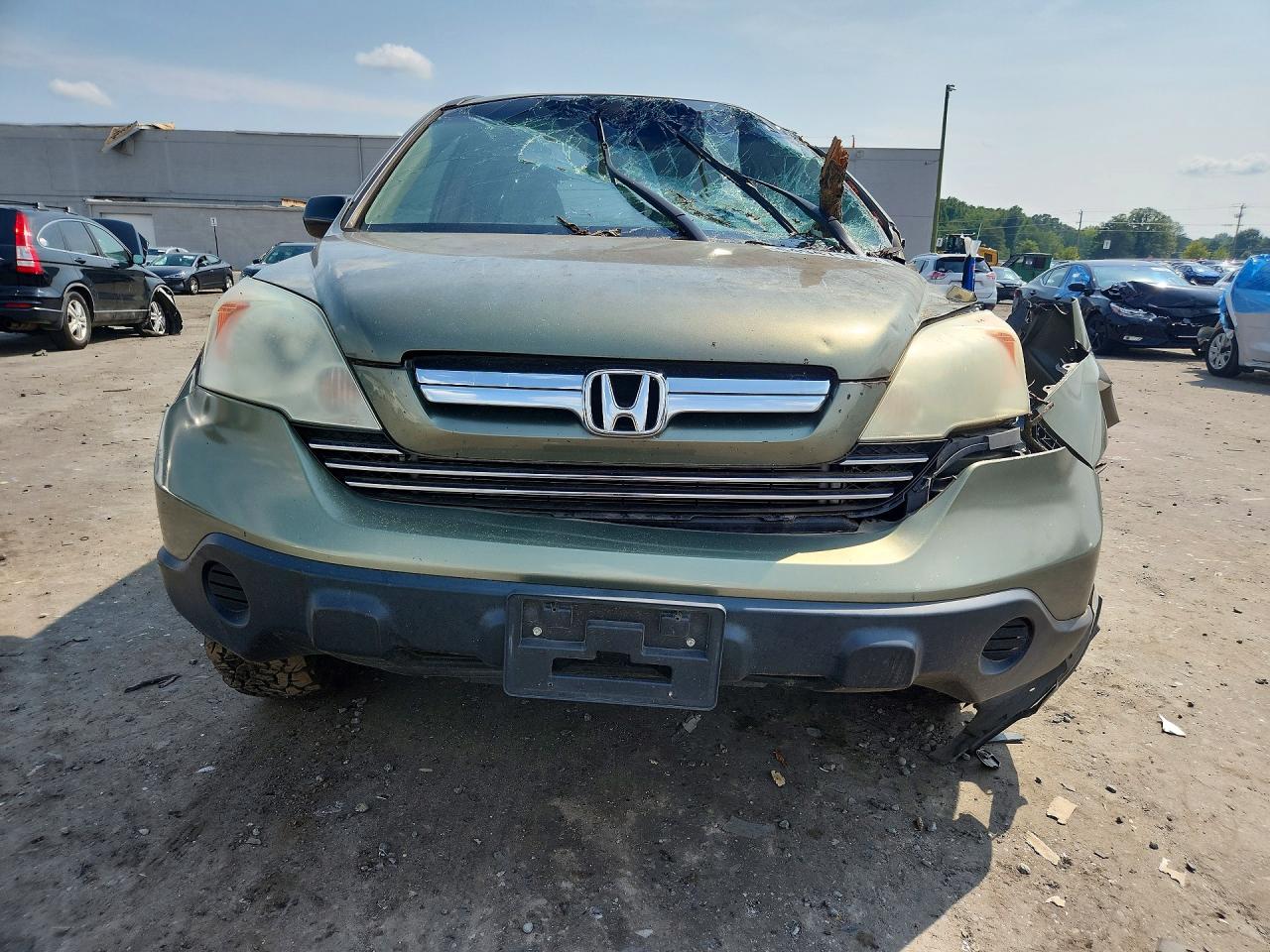 2008 Honda Cr-v Ex Зеленый vin: 5J6RE48598L036452