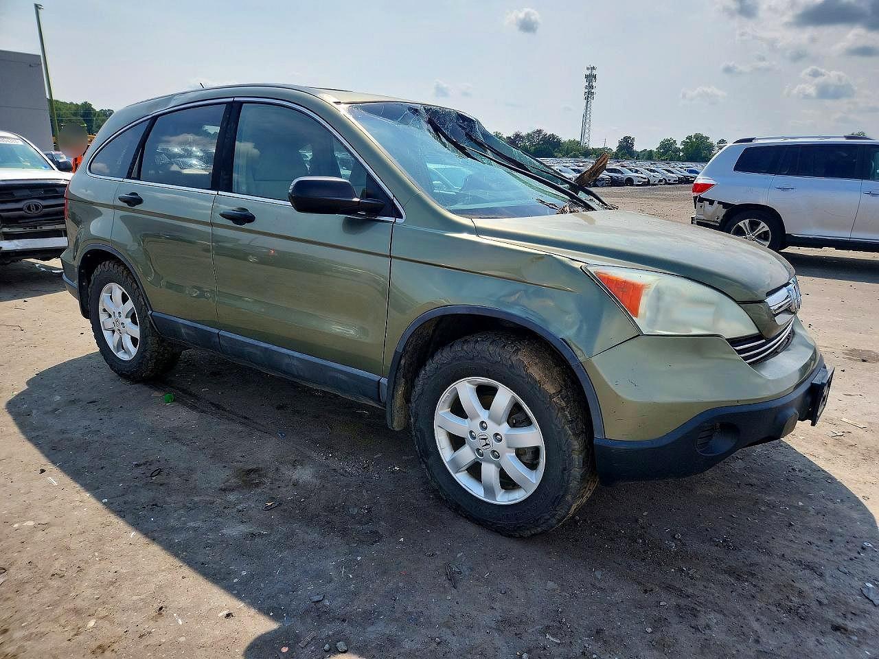 2008 Honda Cr-v Ex Зеленый vin: 5J6RE48598L036452