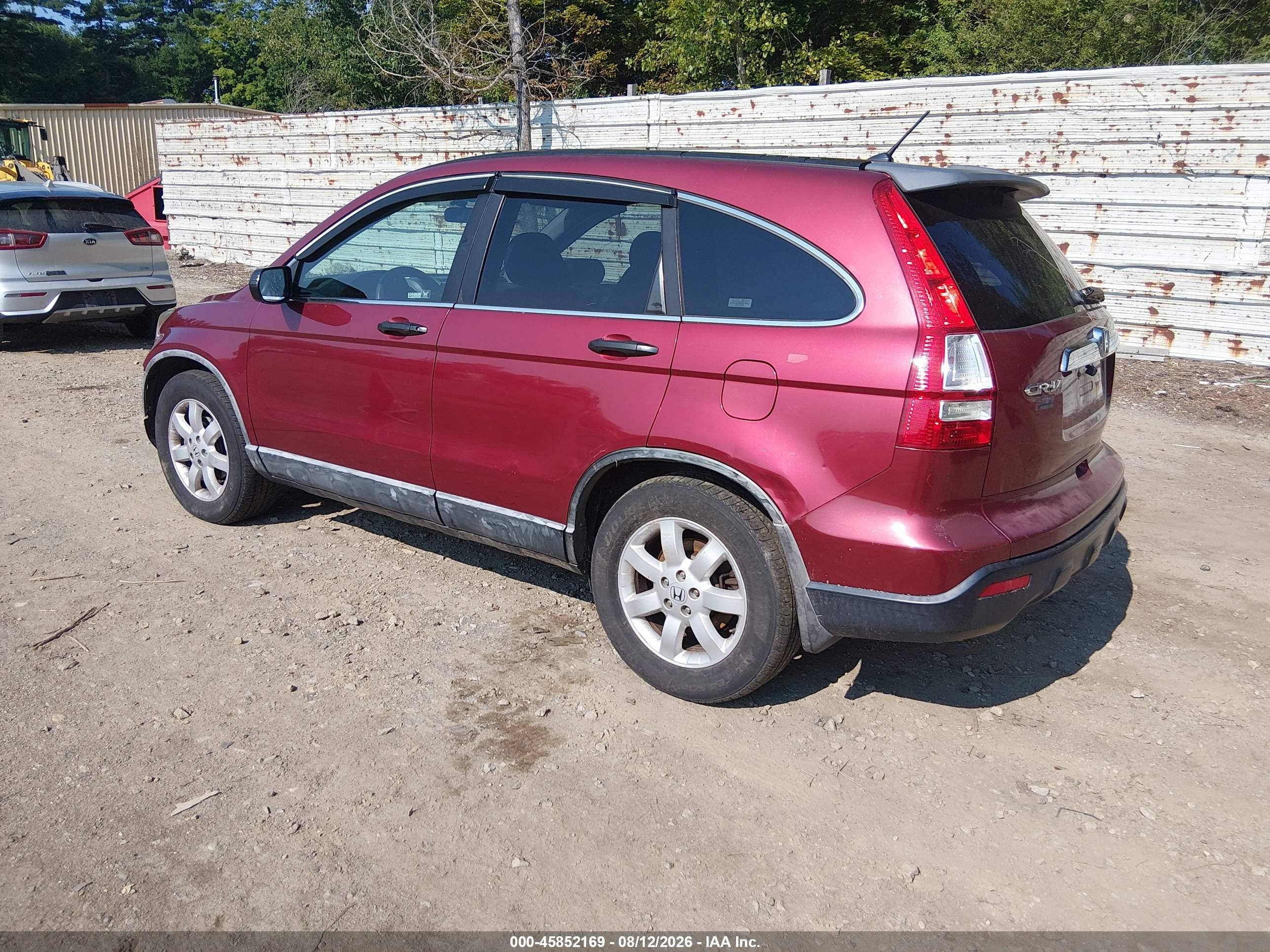 2009 Honda Cr-v Ex Red vin: 5J6RE48599L013500