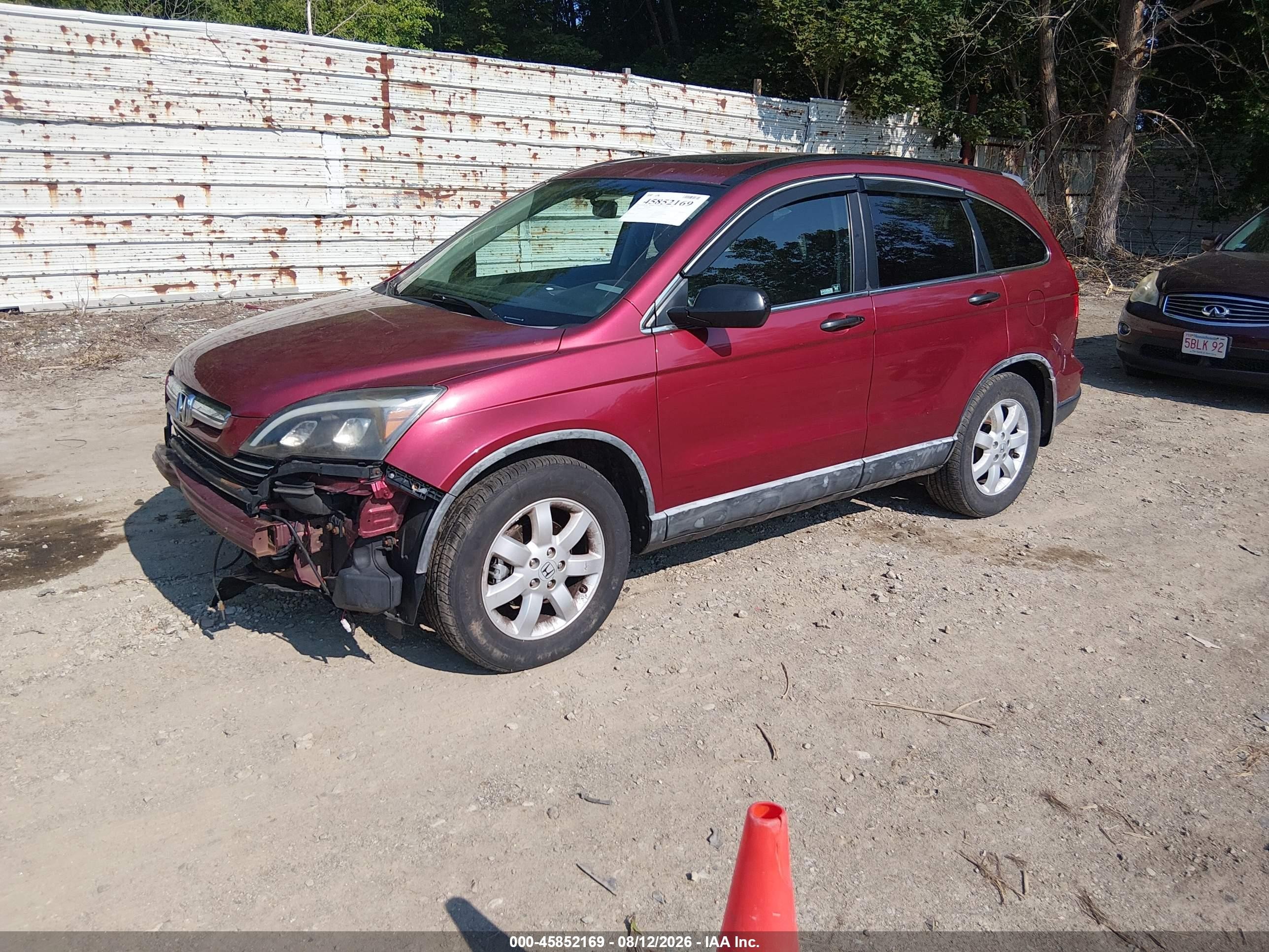 2009 Honda Cr-v Ex Red vin: 5J6RE48599L013500