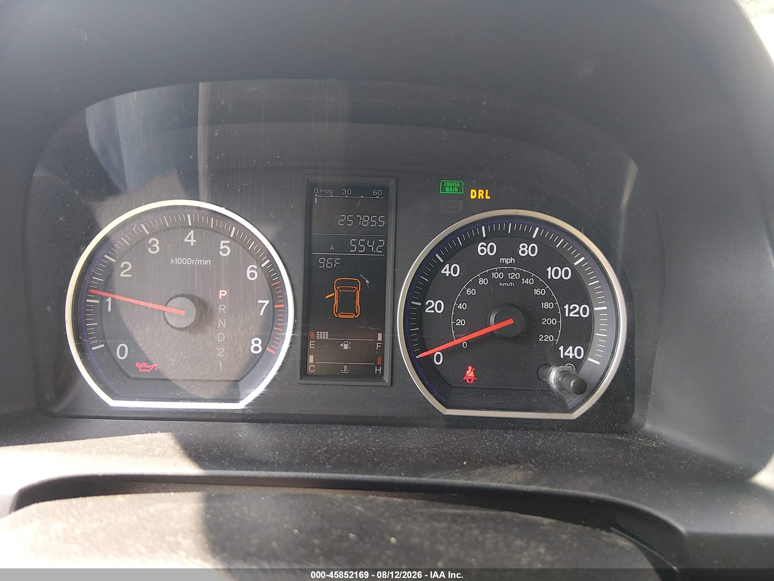 2009 Honda Cr-v Ex Red vin: 5J6RE48599L013500