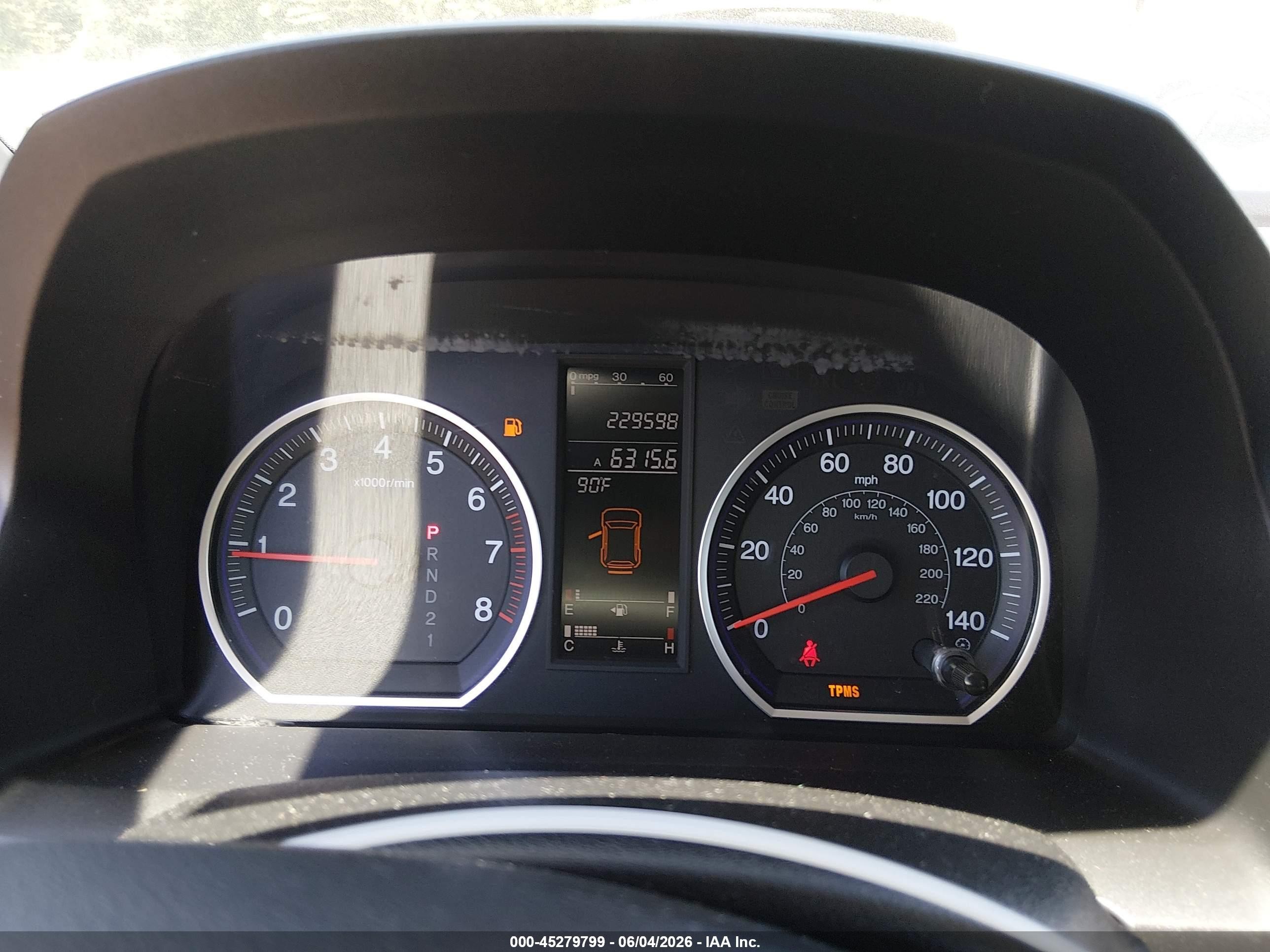 2009 Honda Cr-v Ex Blue vin: 5J6RE48599L018406