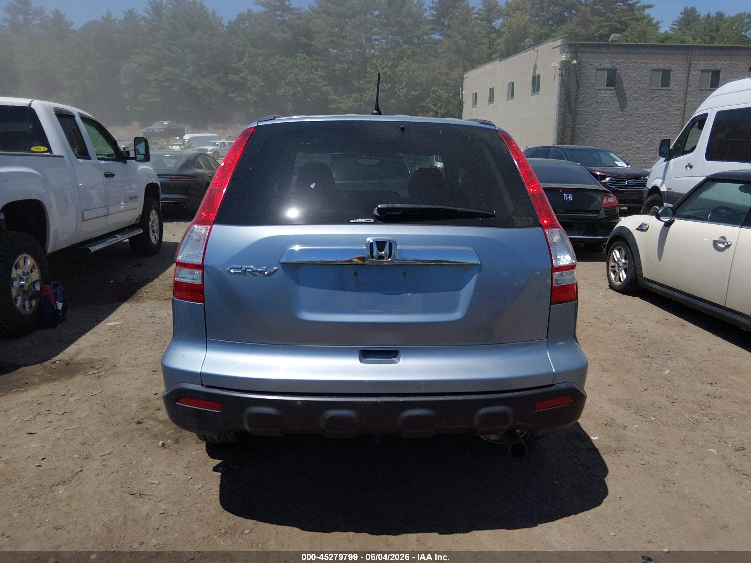 2009 Honda Cr-v Ex Blue vin: 5J6RE48599L018406