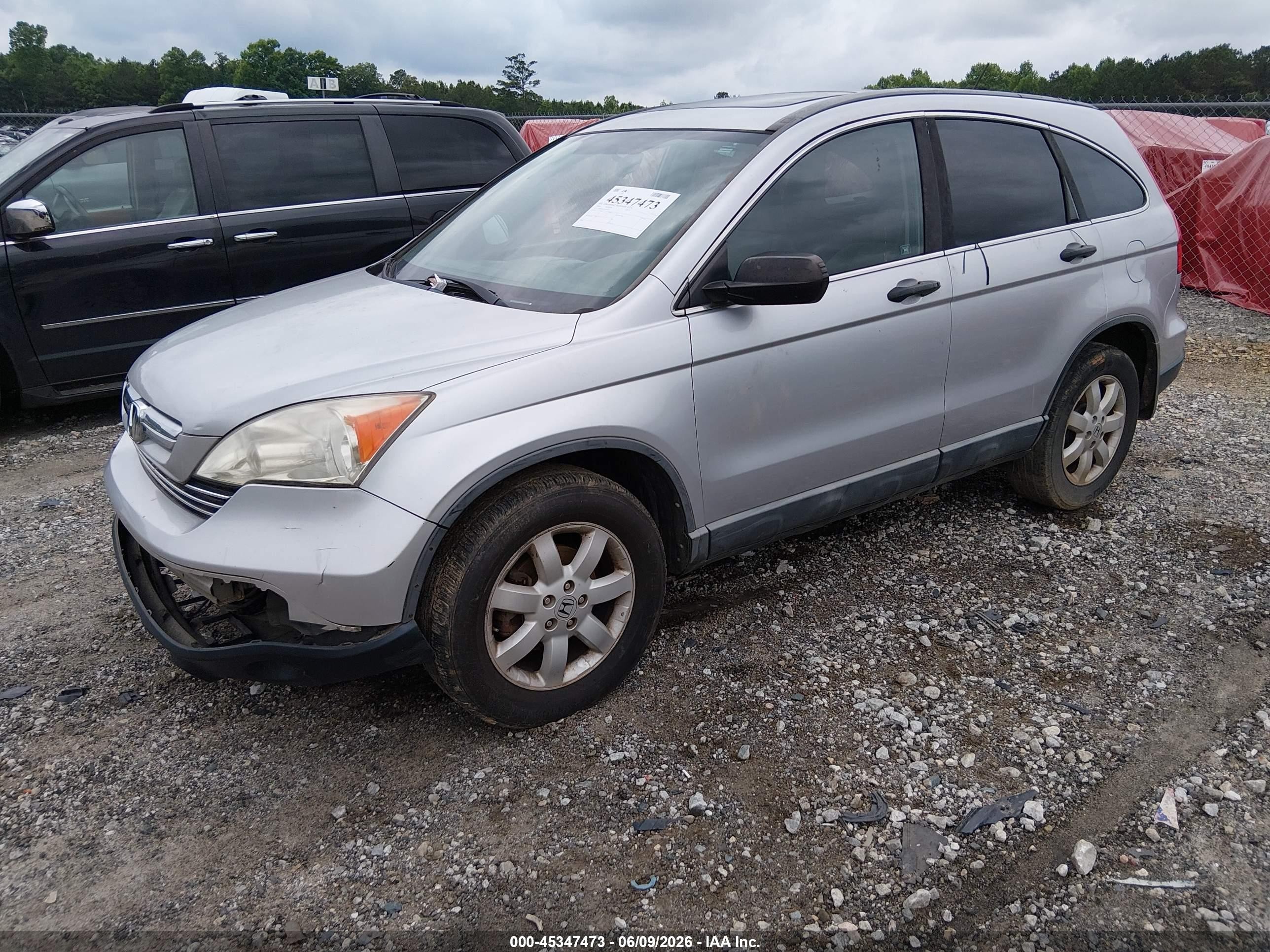 2009 Honda Cr-v Ex Gray vin: 5J6RE48599L055097