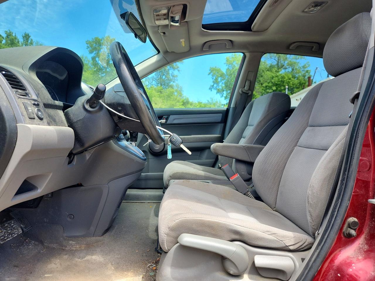 2009 Honda Cr-v Ex Burgundy vin: 5J6RE48599L060655