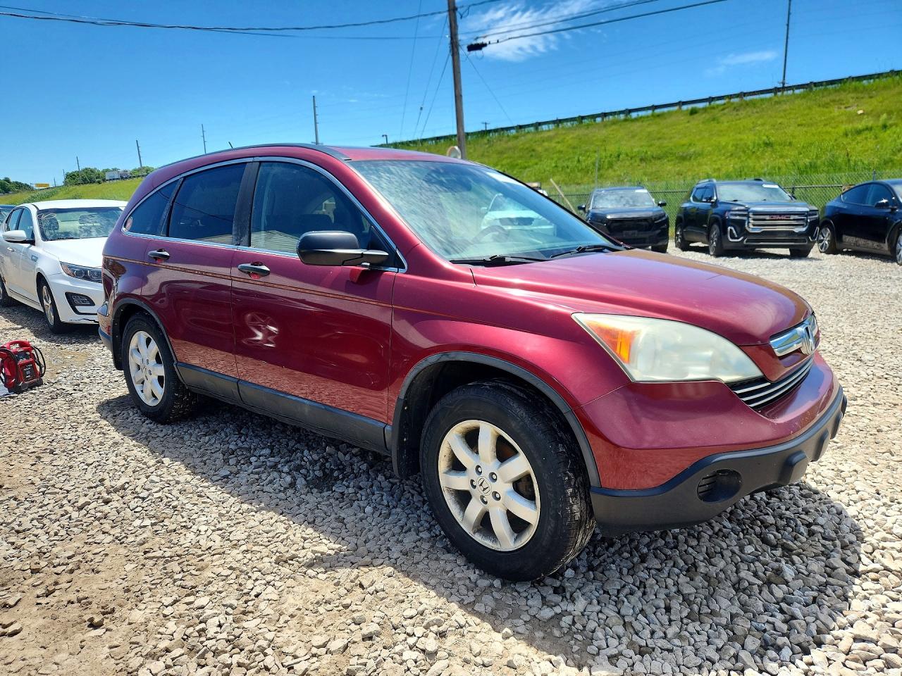 2009 Honda Cr-v Ex Burgundy vin: 5J6RE48599L060655