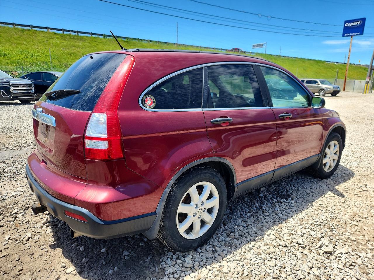 2009 Honda Cr-v Ex Burgundy vin: 5J6RE48599L060655