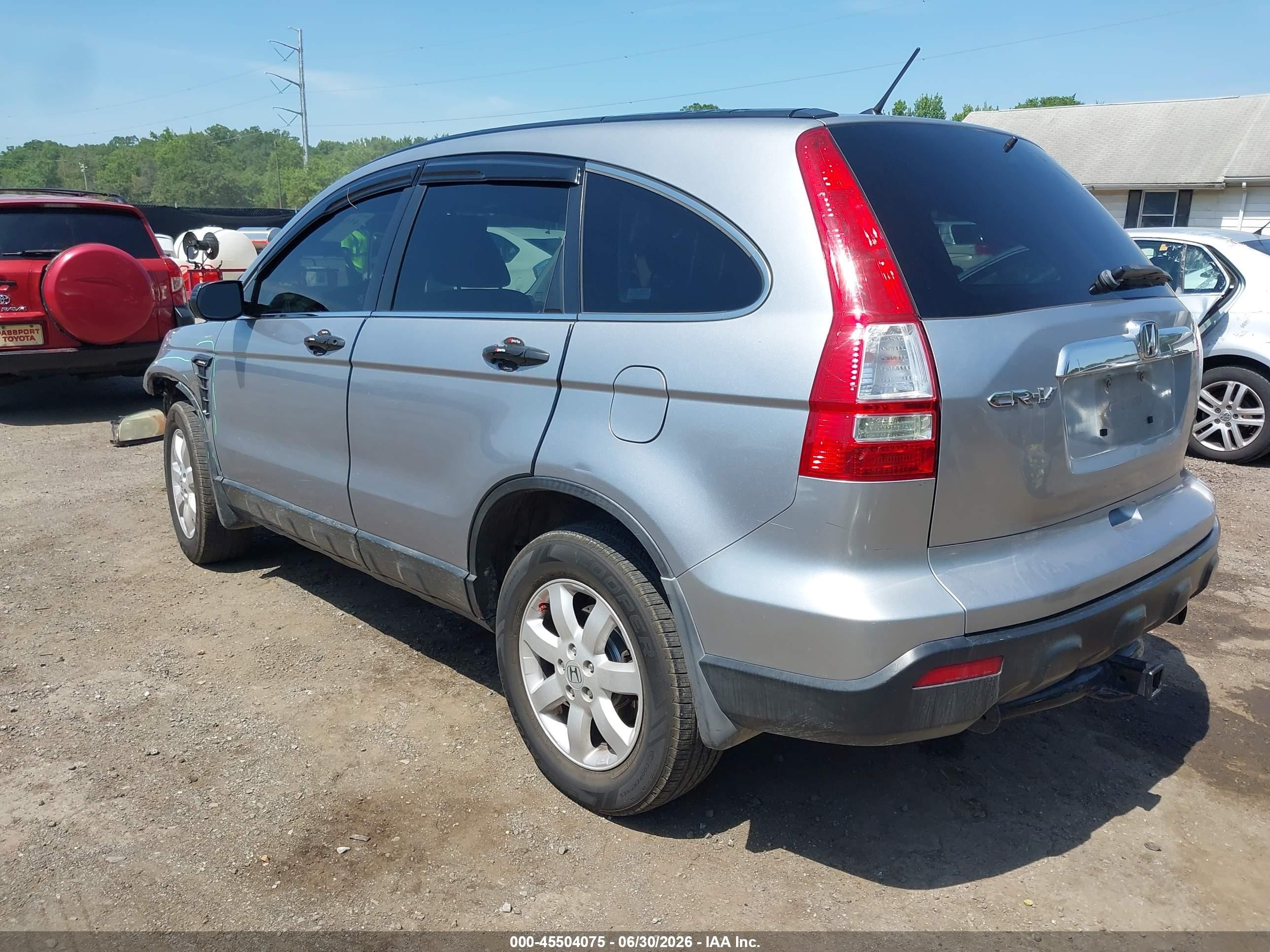 2007 Honda Cr-v Ex Light Blue vin: 5J6RE485X7L007542