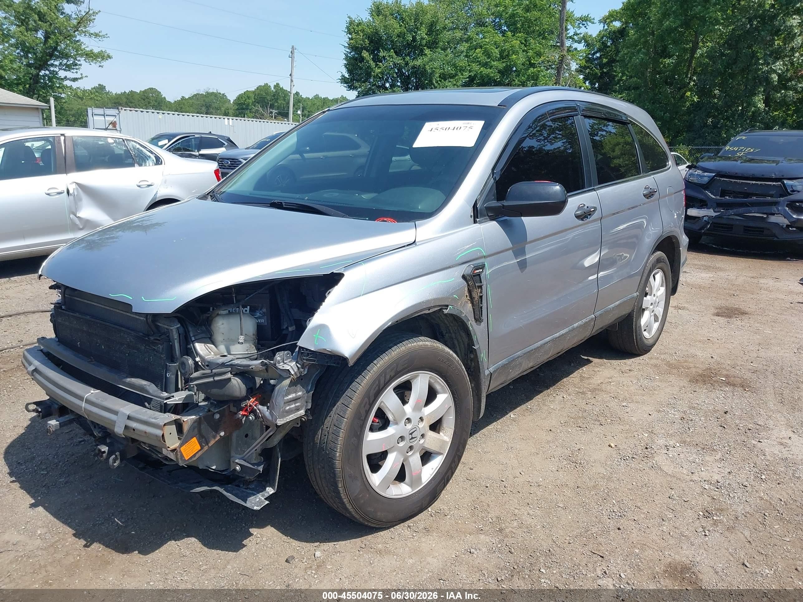 2007 Honda Cr-v Ex Light Blue vin: 5J6RE485X7L007542