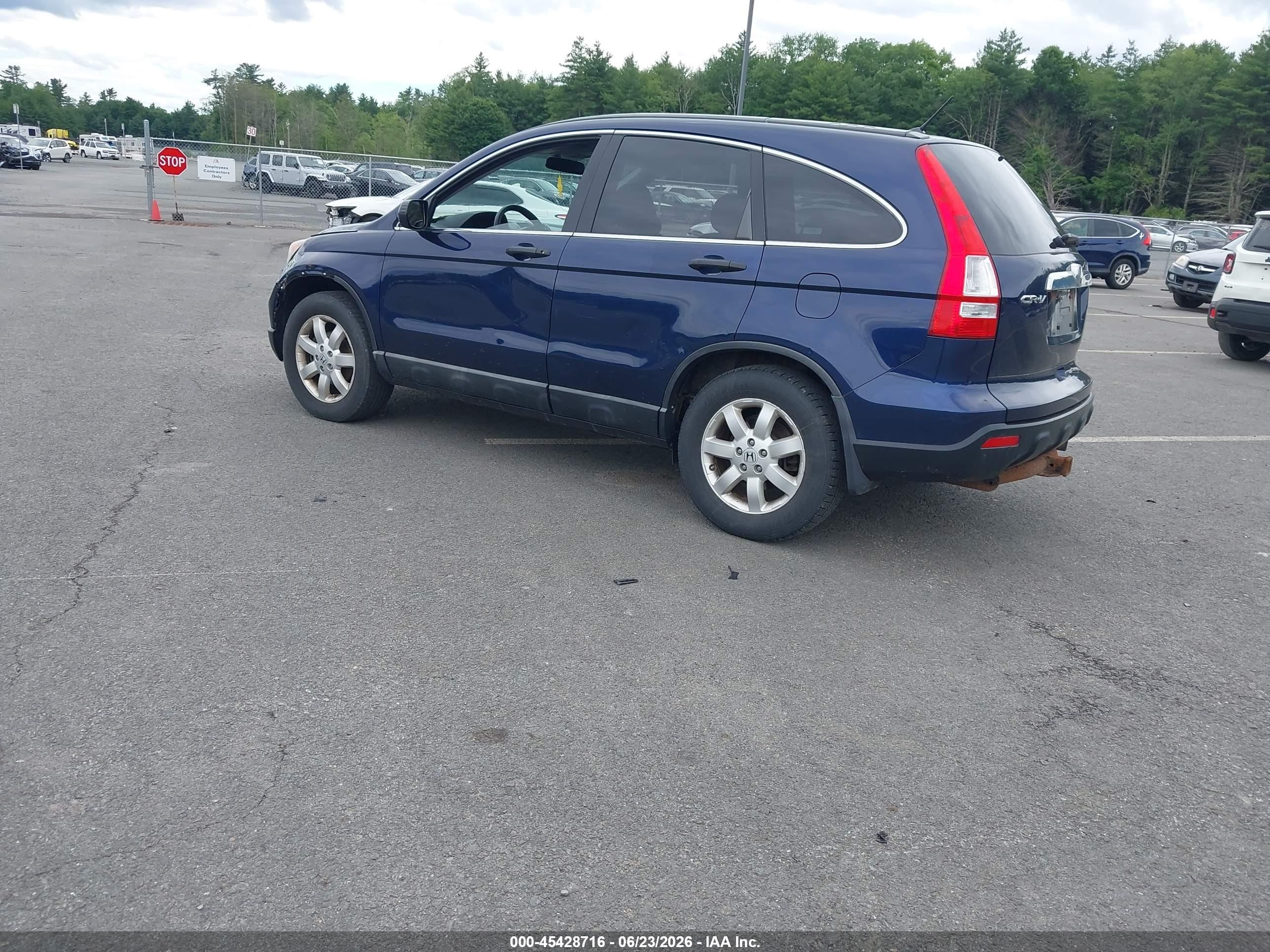 2008 Honda Cr-v Ex Blue vin: 5J6RE485X8L011799
