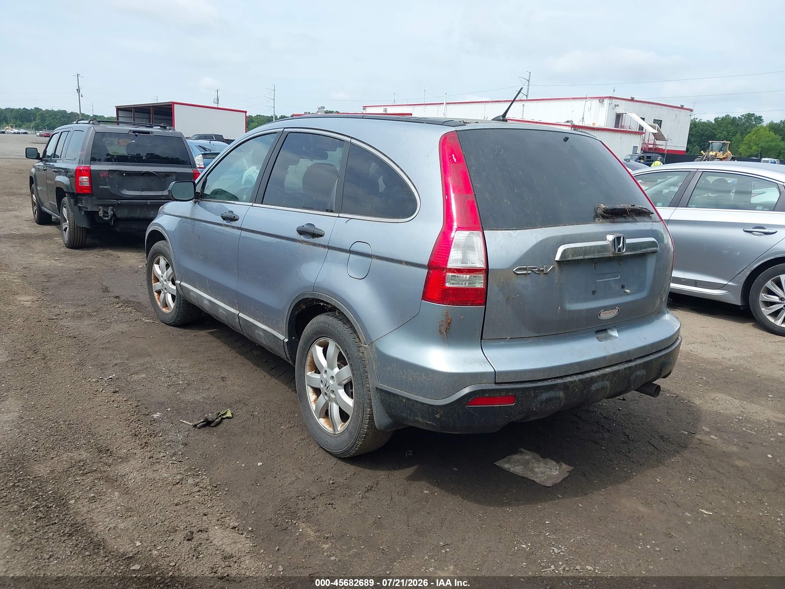 2008 Honda Cr-v Ex Blue vin: 5J6RE485X8L013536