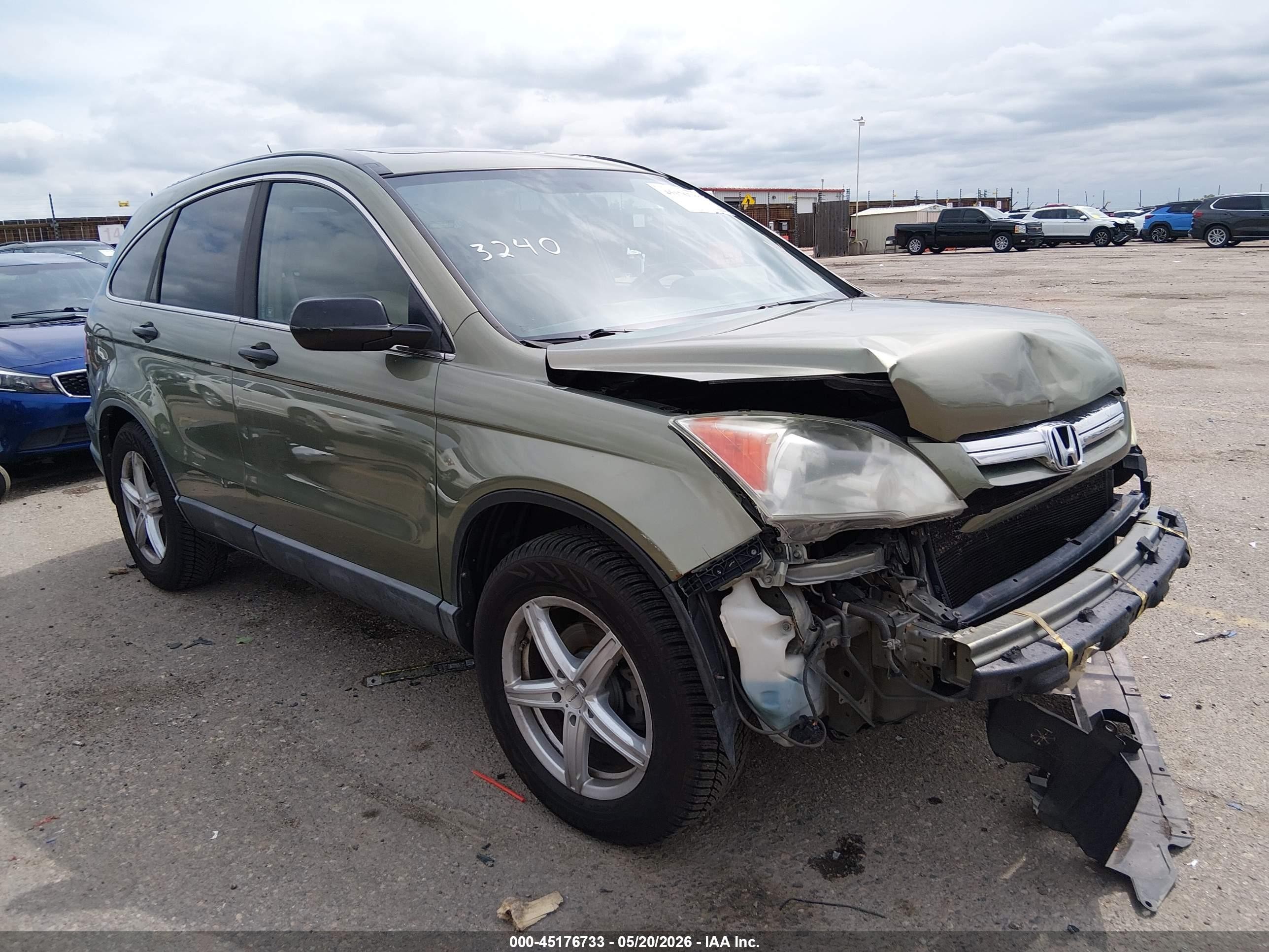 2009 Honda Cr-v Ex Green vin: 5J6RE485X9L002554