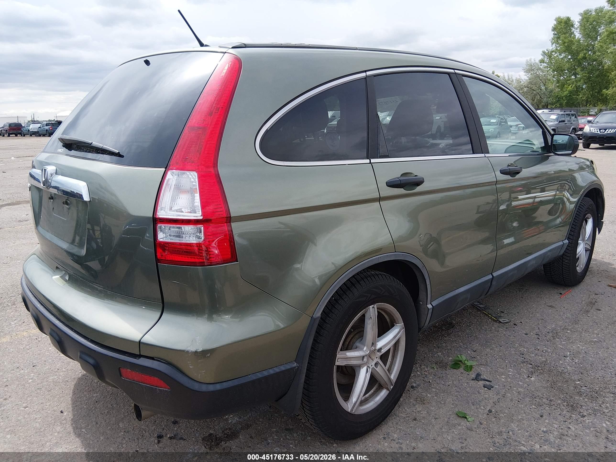 2009 Honda Cr-v Ex Green vin: 5J6RE485X9L002554