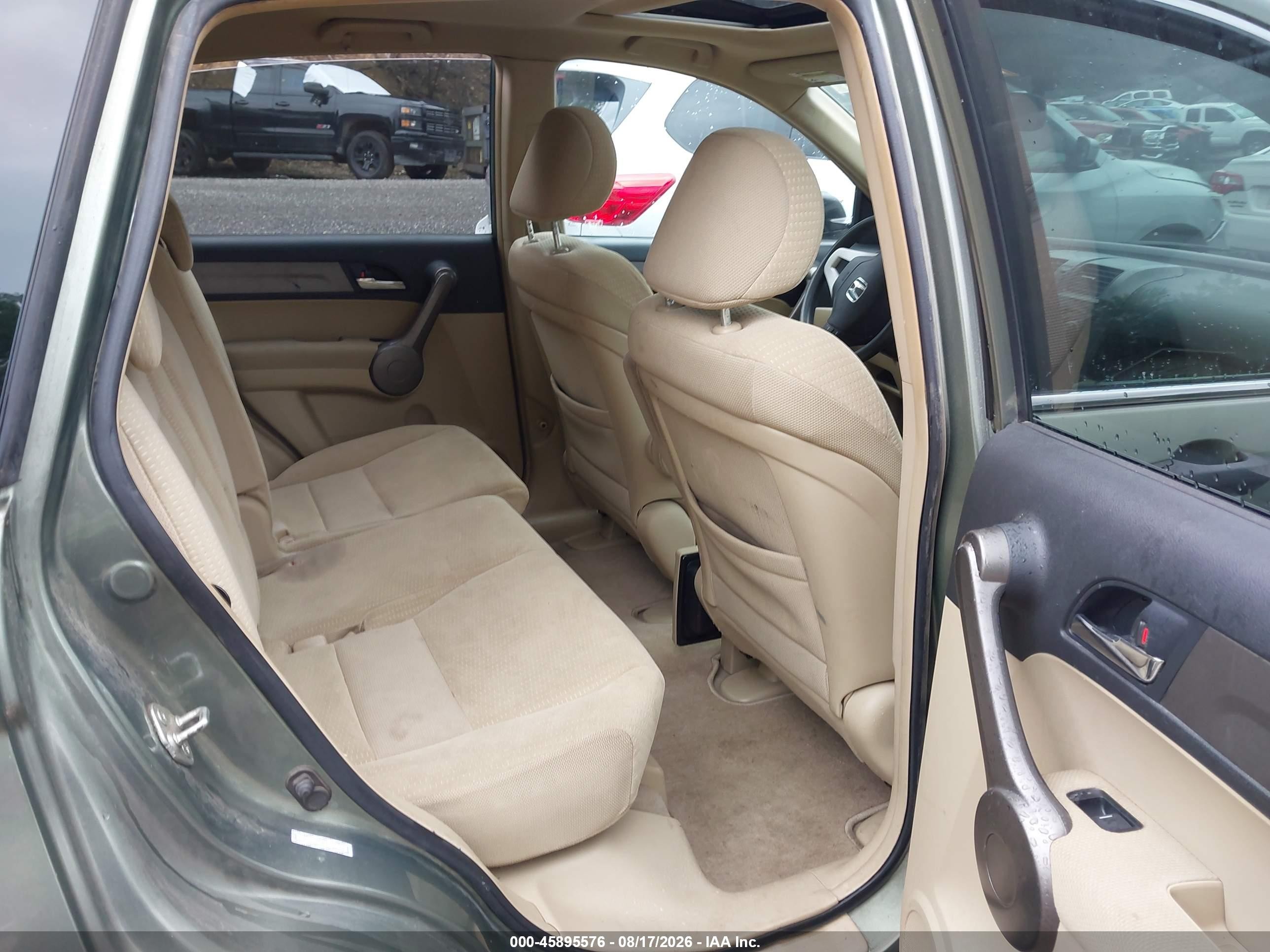 2009 Honda Cr-v Ex Green vin: 5J6RE485X9L005180