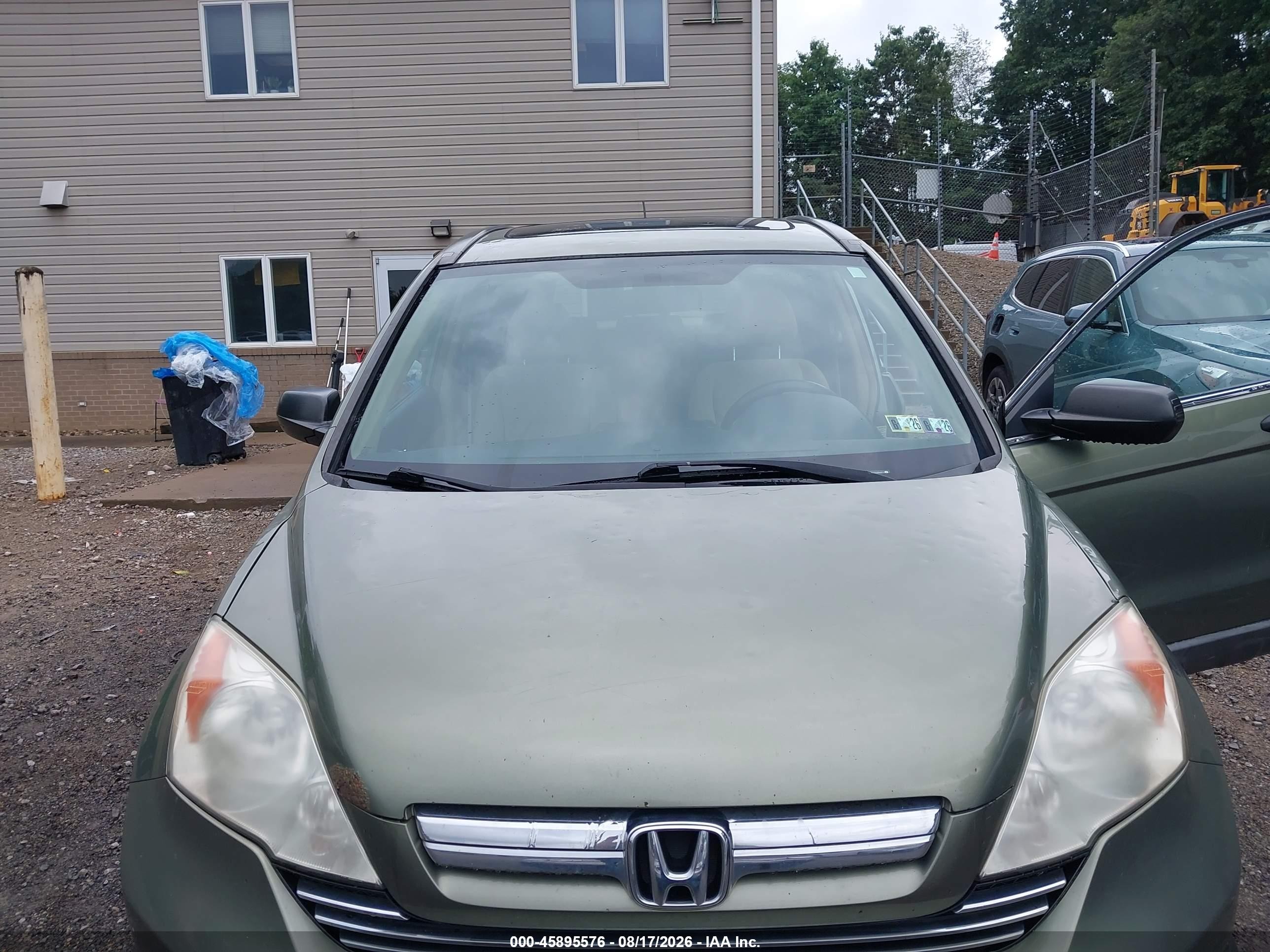 2009 Honda Cr-v Ex Green vin: 5J6RE485X9L005180