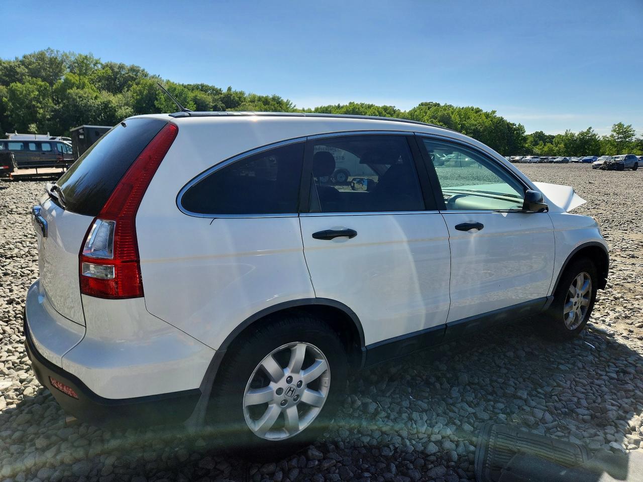 2009 Honda Cr-v Ex White vin: 5J6RE485X9L006961