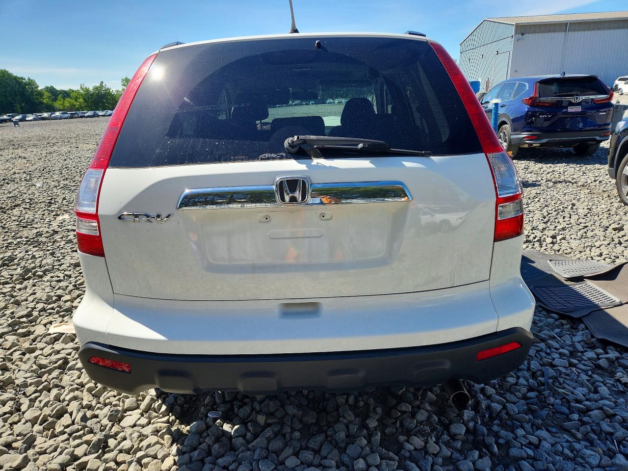 2009 Honda Cr-v Ex White vin: 5J6RE485X9L006961