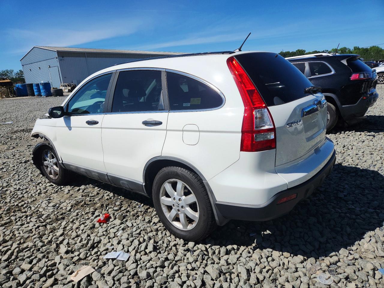 2009 Honda Cr-v Ex White vin: 5J6RE485X9L006961