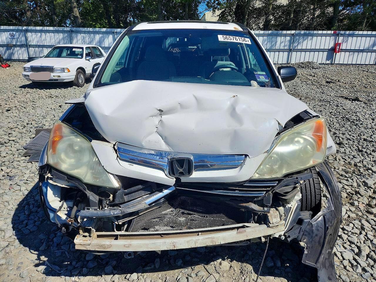 2009 Honda Cr-v Ex White vin: 5J6RE485X9L006961