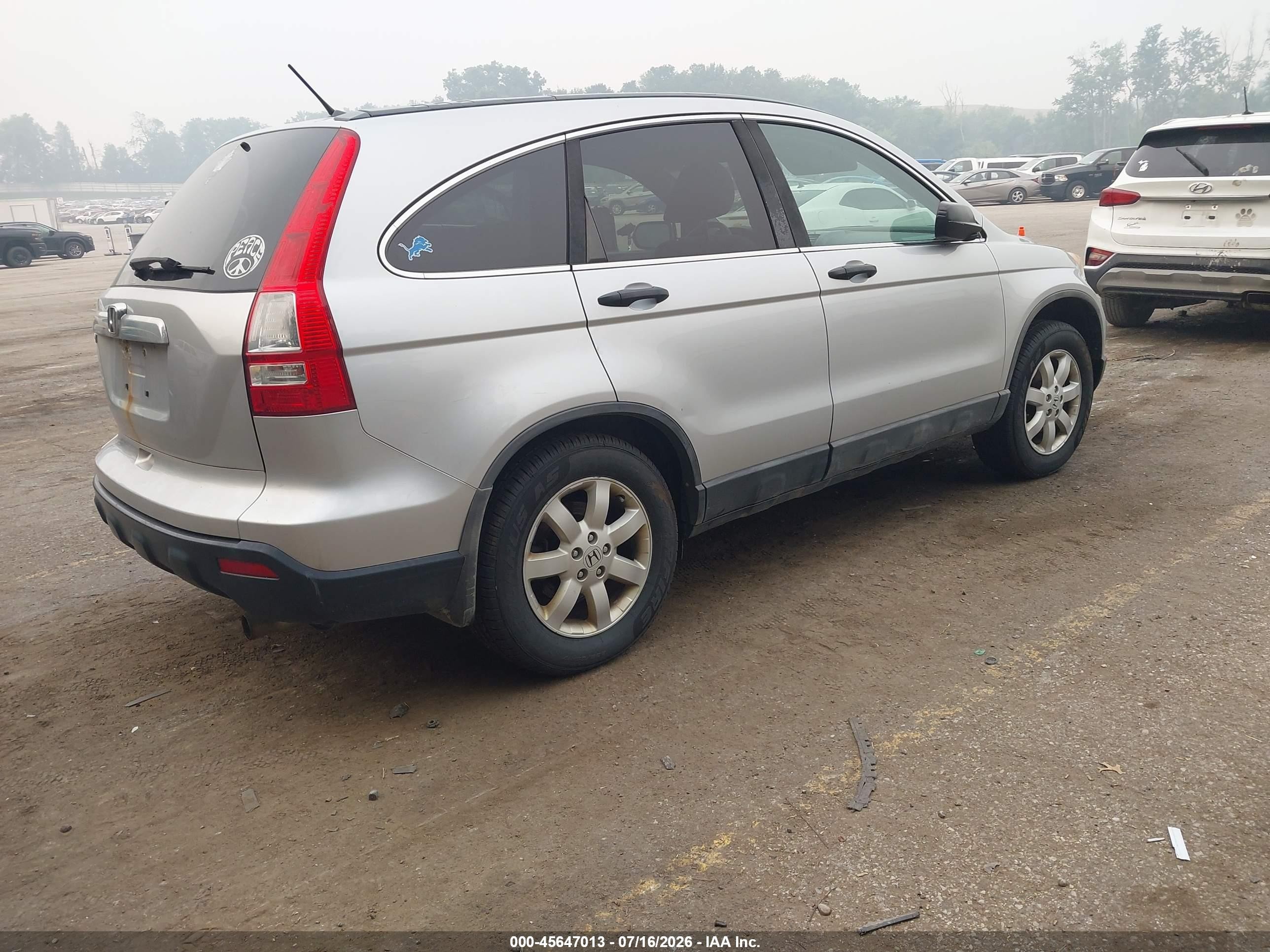 2009 Honda Cr-v Ex Silver vin: 5J6RE485X9L007981
