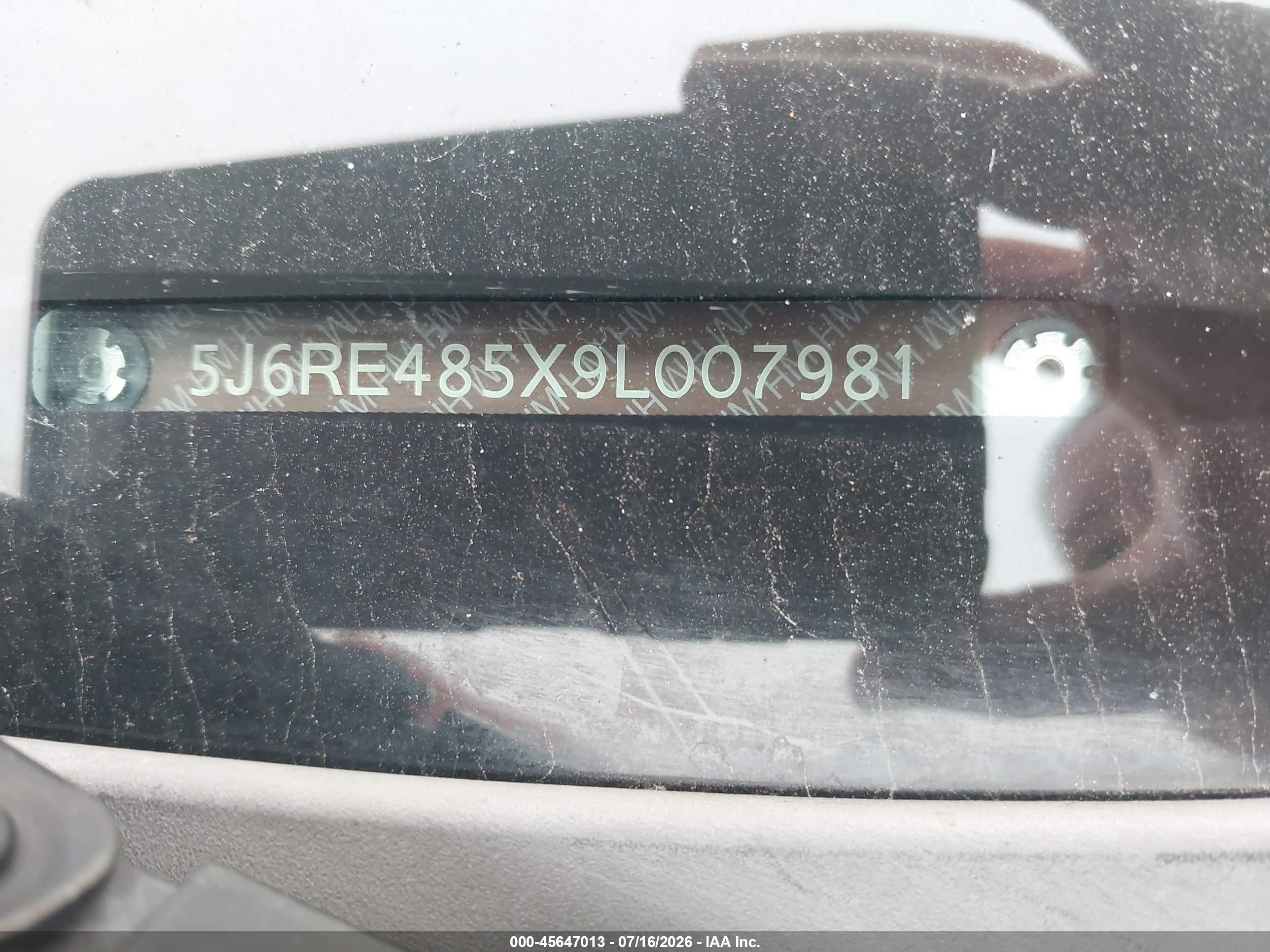 2009 Honda Cr-v Ex Silver vin: 5J6RE485X9L007981