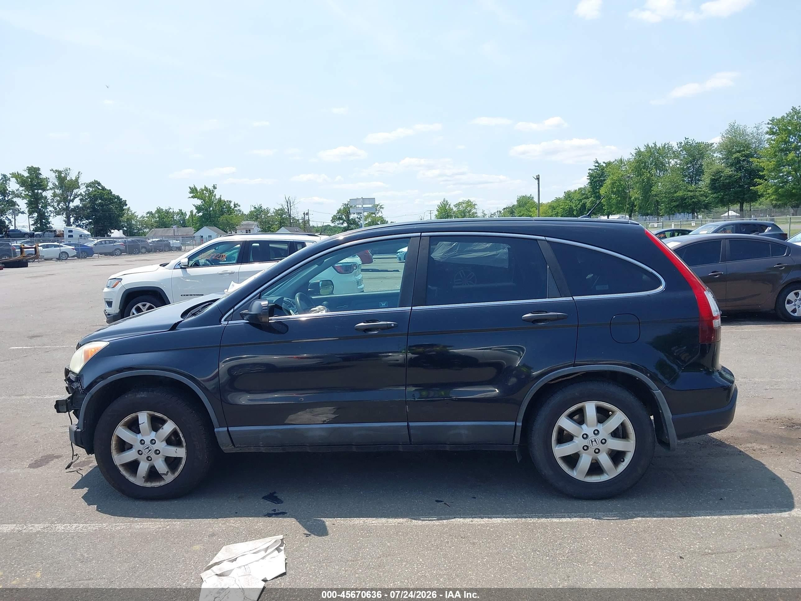2009 Honda Cr-v Ex Черный vin: 5J6RE485X9L014848
