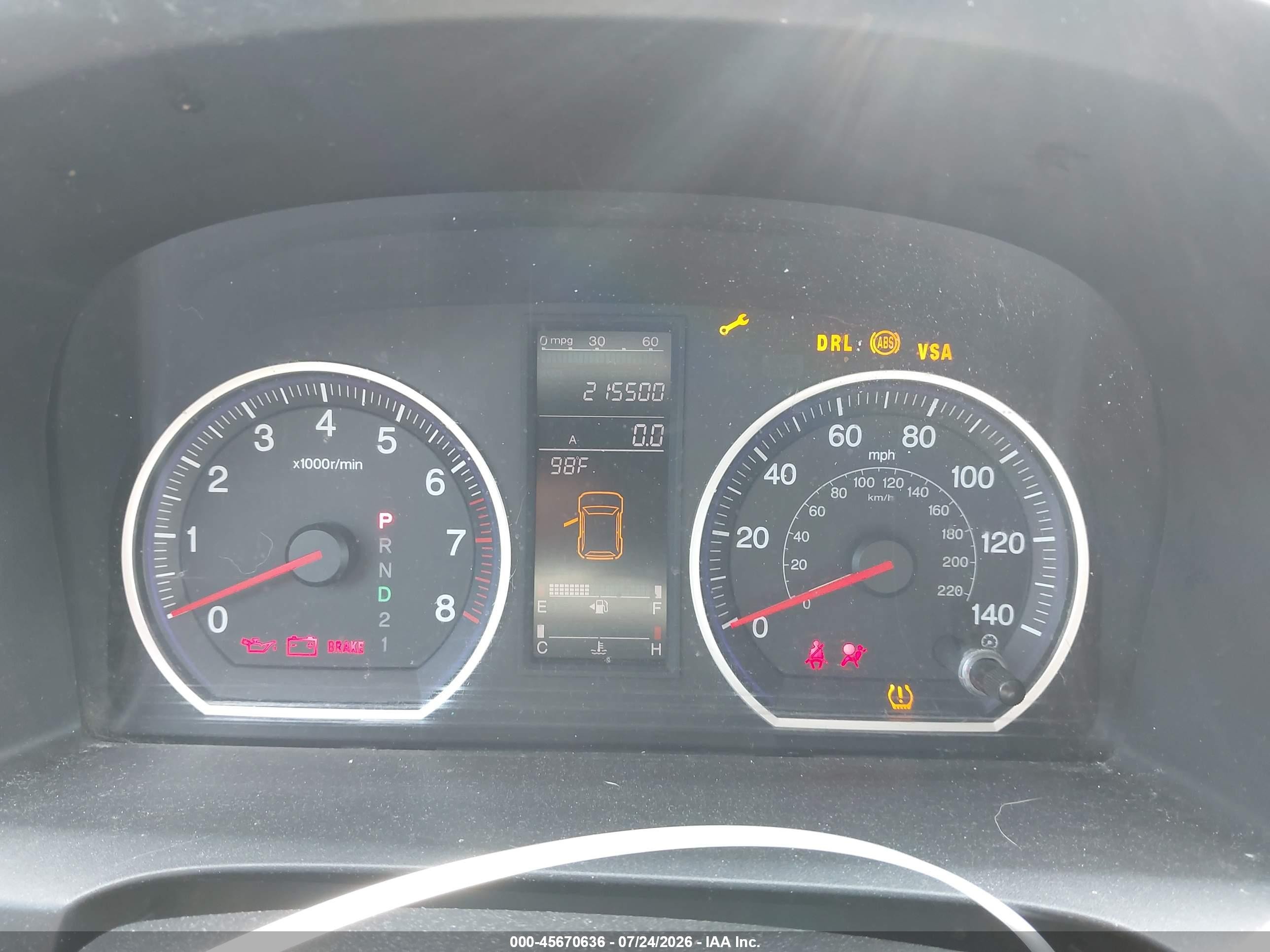 2009 Honda Cr-v Ex Черный vin: 5J6RE485X9L014848