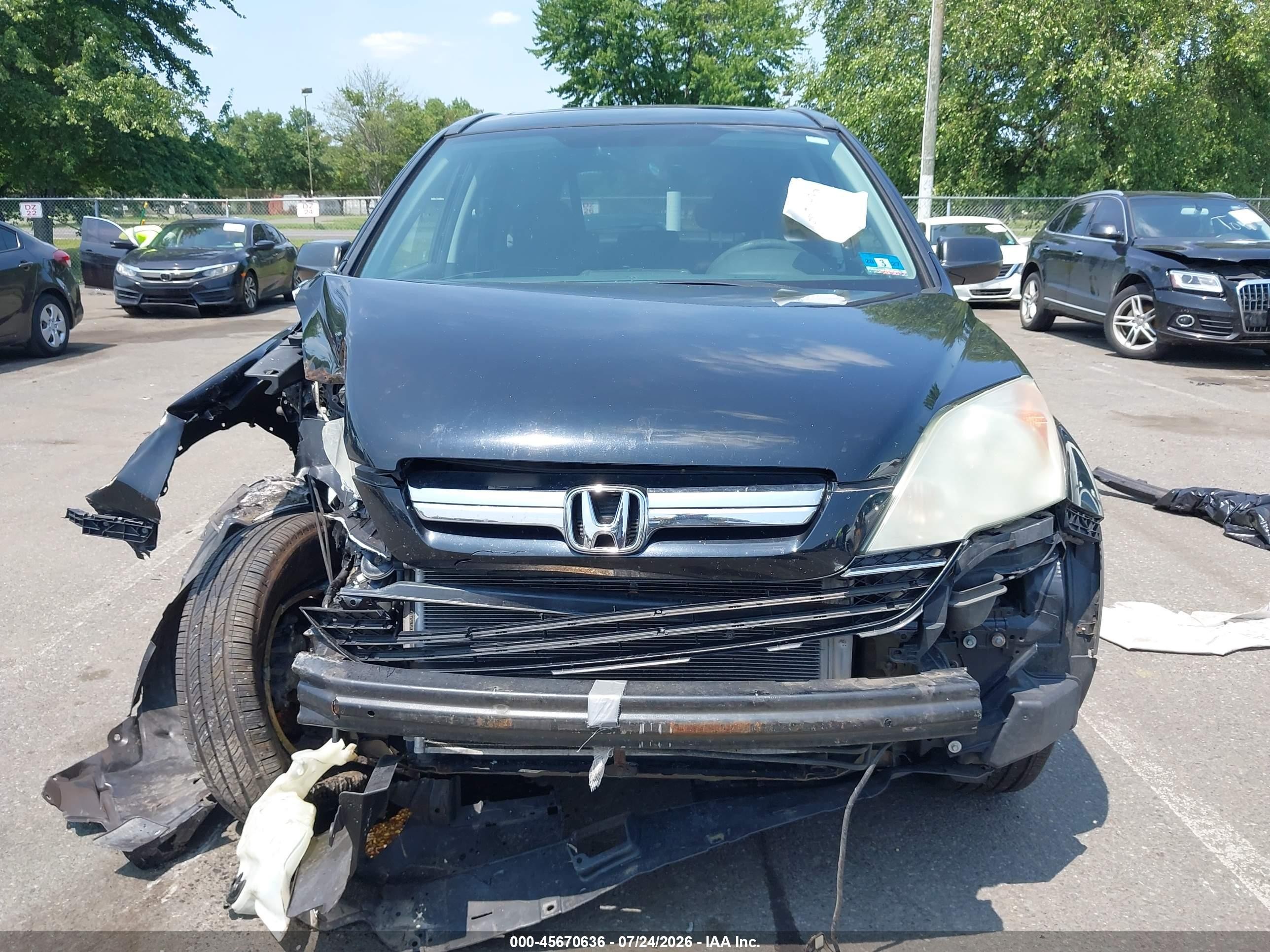 2009 Honda Cr-v Ex Черный vin: 5J6RE485X9L014848