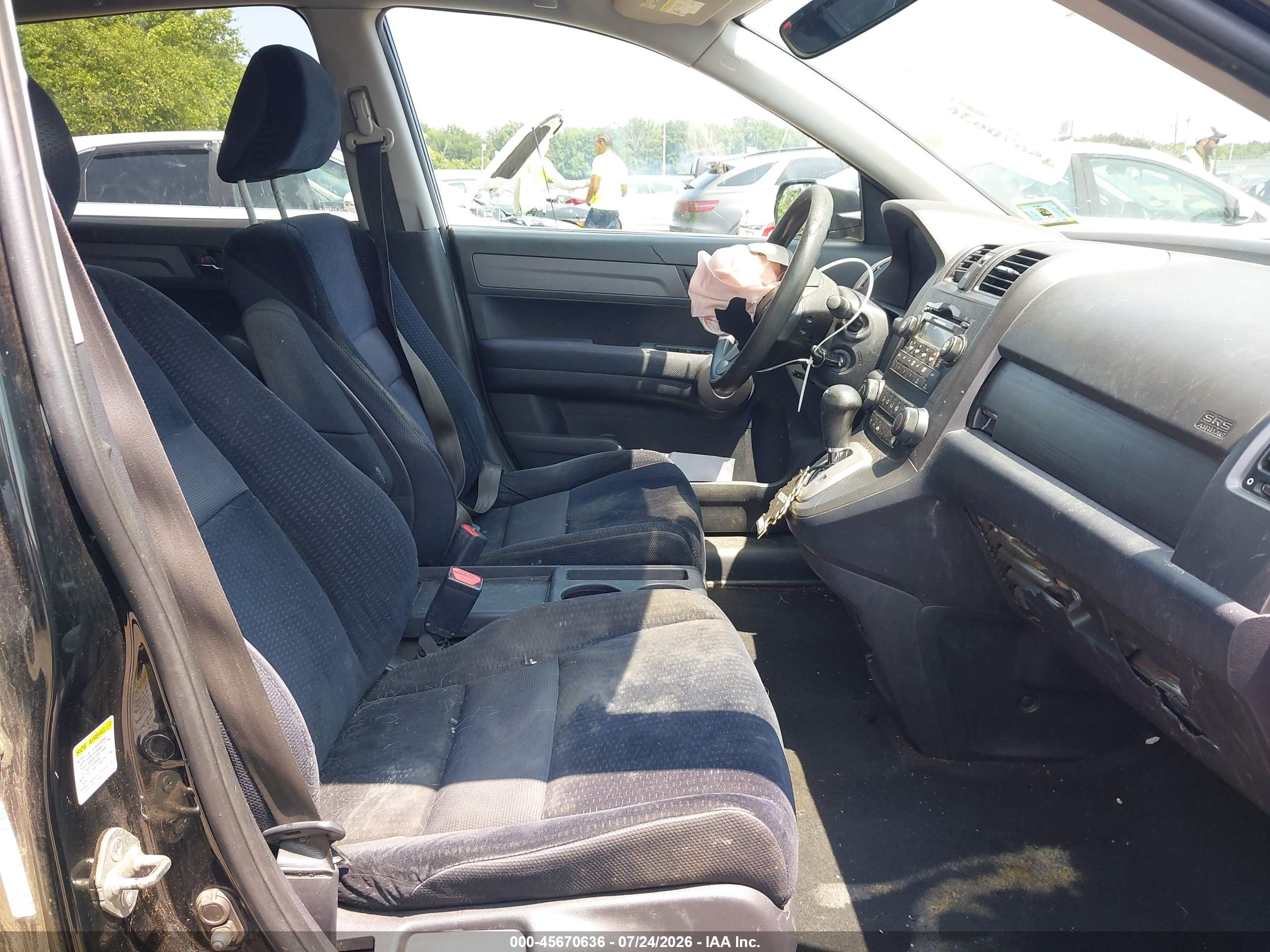 2009 Honda Cr-v Ex Черный vin: 5J6RE485X9L014848