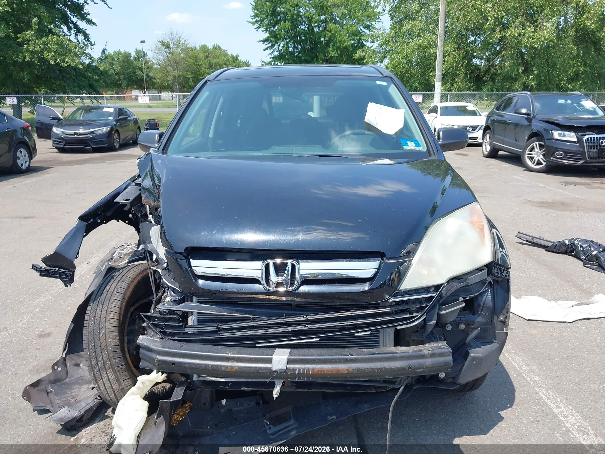 2009 Honda Cr-v Ex Черный vin: 5J6RE485X9L014848
