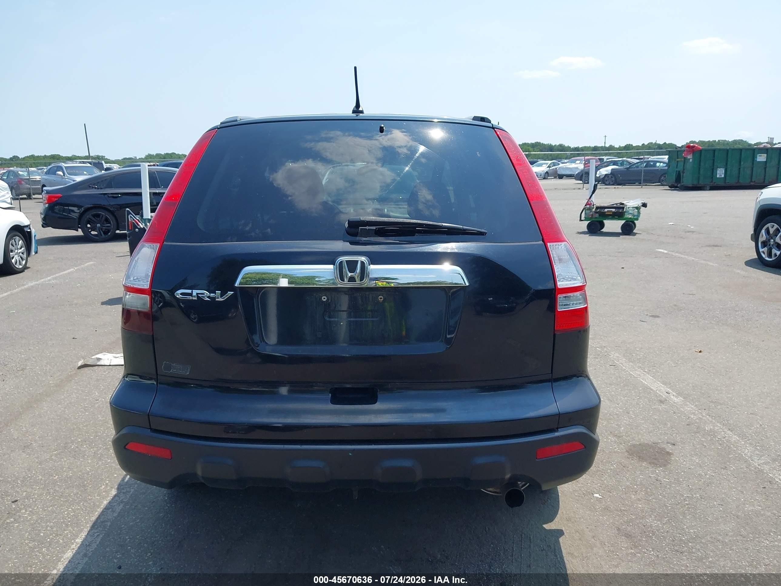 2009 Honda Cr-v Ex Черный vin: 5J6RE485X9L014848