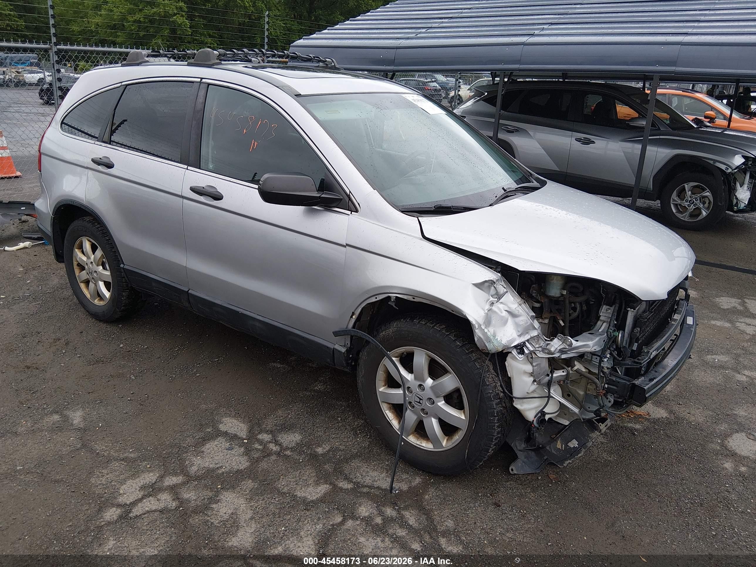 2009 Honda Cr-v Ex Silver vin: 5J6RE485X9L025882