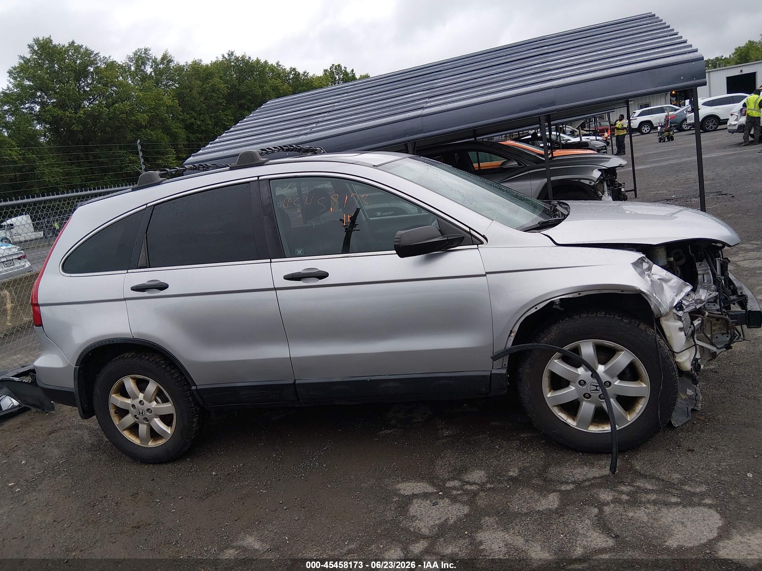 2009 Honda Cr-v Ex Silver vin: 5J6RE485X9L025882