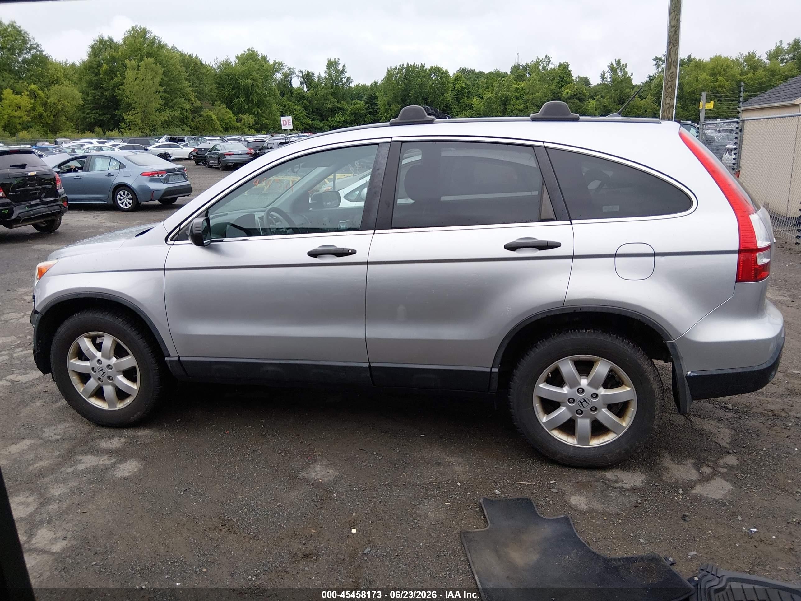 2009 Honda Cr-v Ex Silver vin: 5J6RE485X9L025882