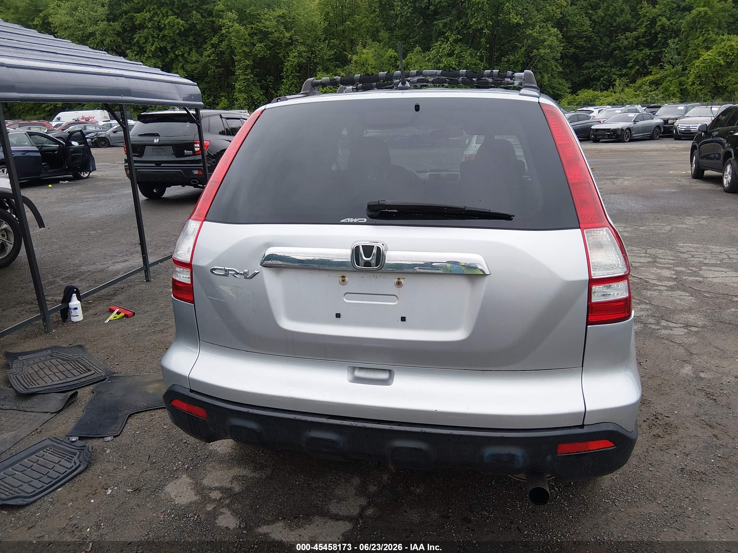 2009 Honda Cr-v Ex Silver vin: 5J6RE485X9L025882