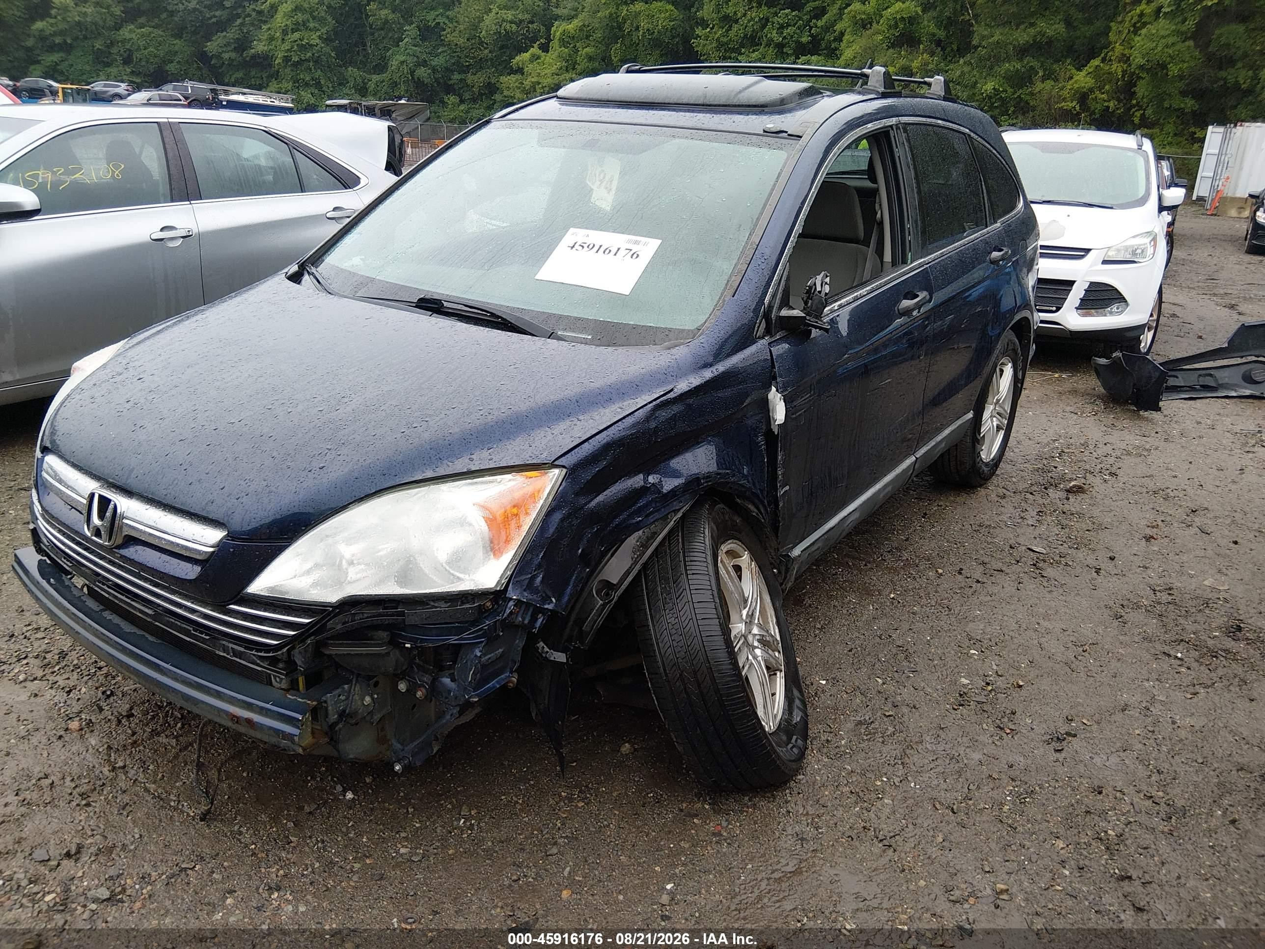 2009 Honda Cr-v Ex Blue vin: 5J6RE485X9L032251