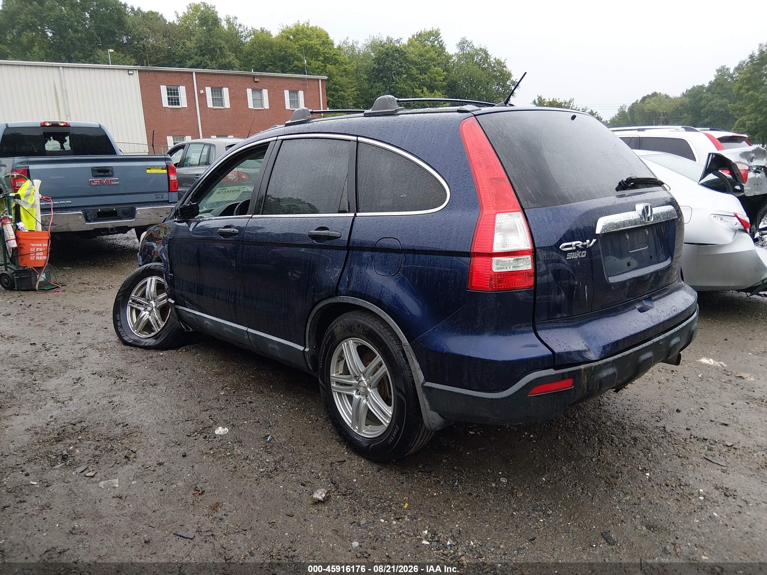 2009 Honda Cr-v Ex Blue vin: 5J6RE485X9L032251