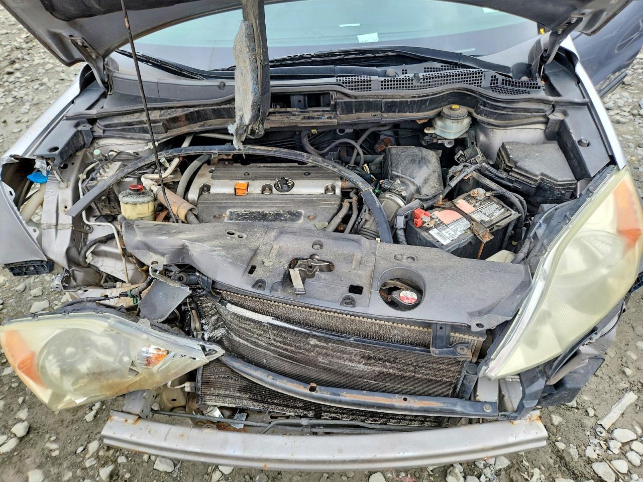 2007 Honda Cr-v Exl Silver vin: 5J6RE48707L015828