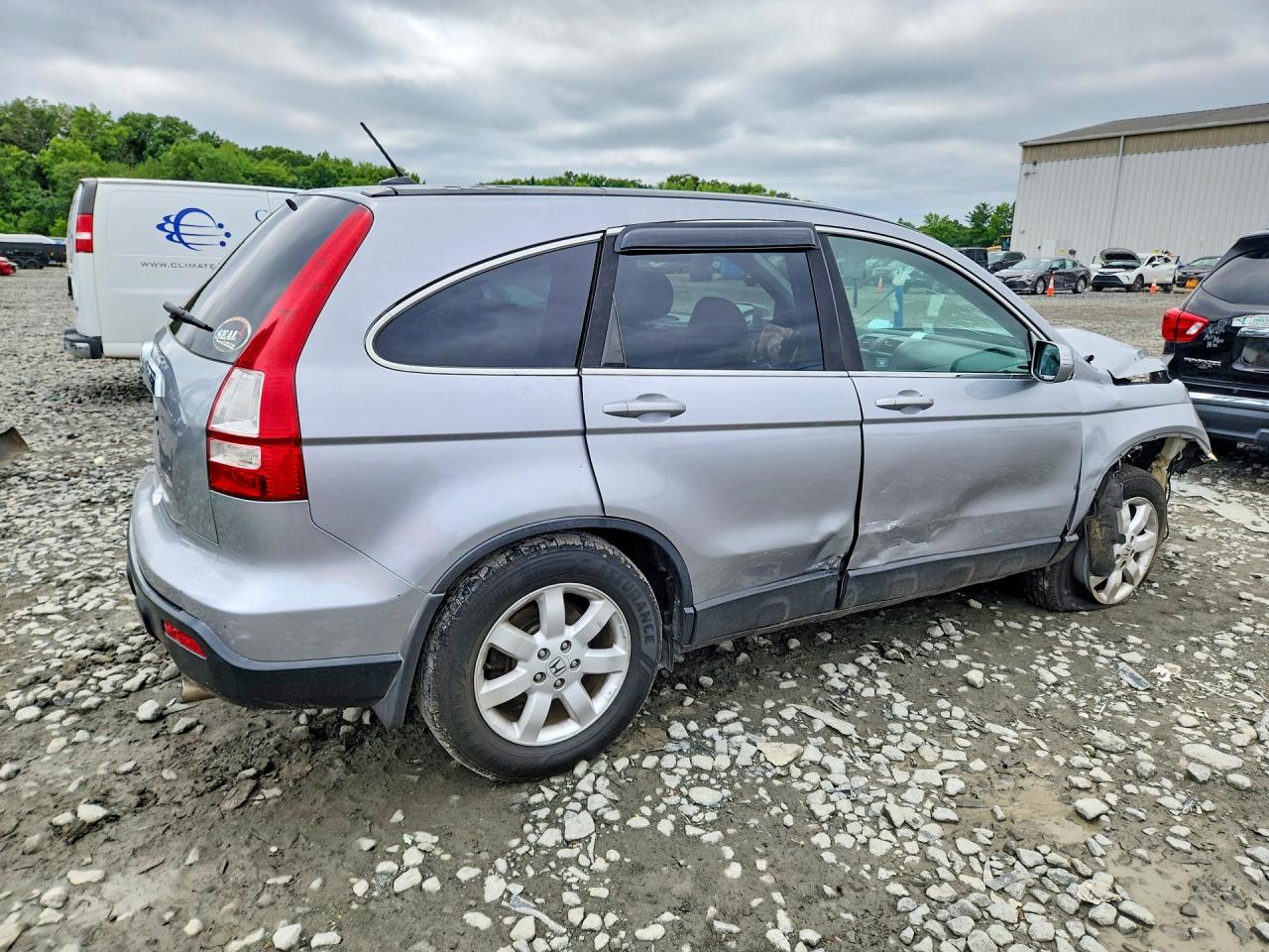 2007 Honda Cr-v Exl Silver vin: 5J6RE48707L015828